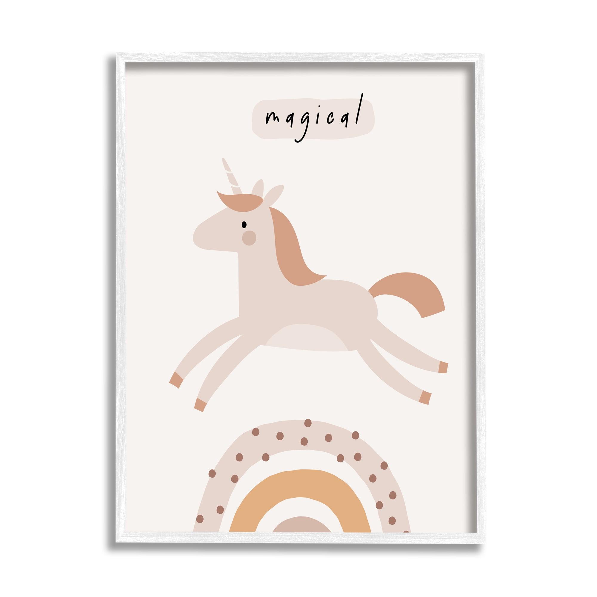Stupell Industries " Magical Unicorn & Rainbow " by LSR Design Studio