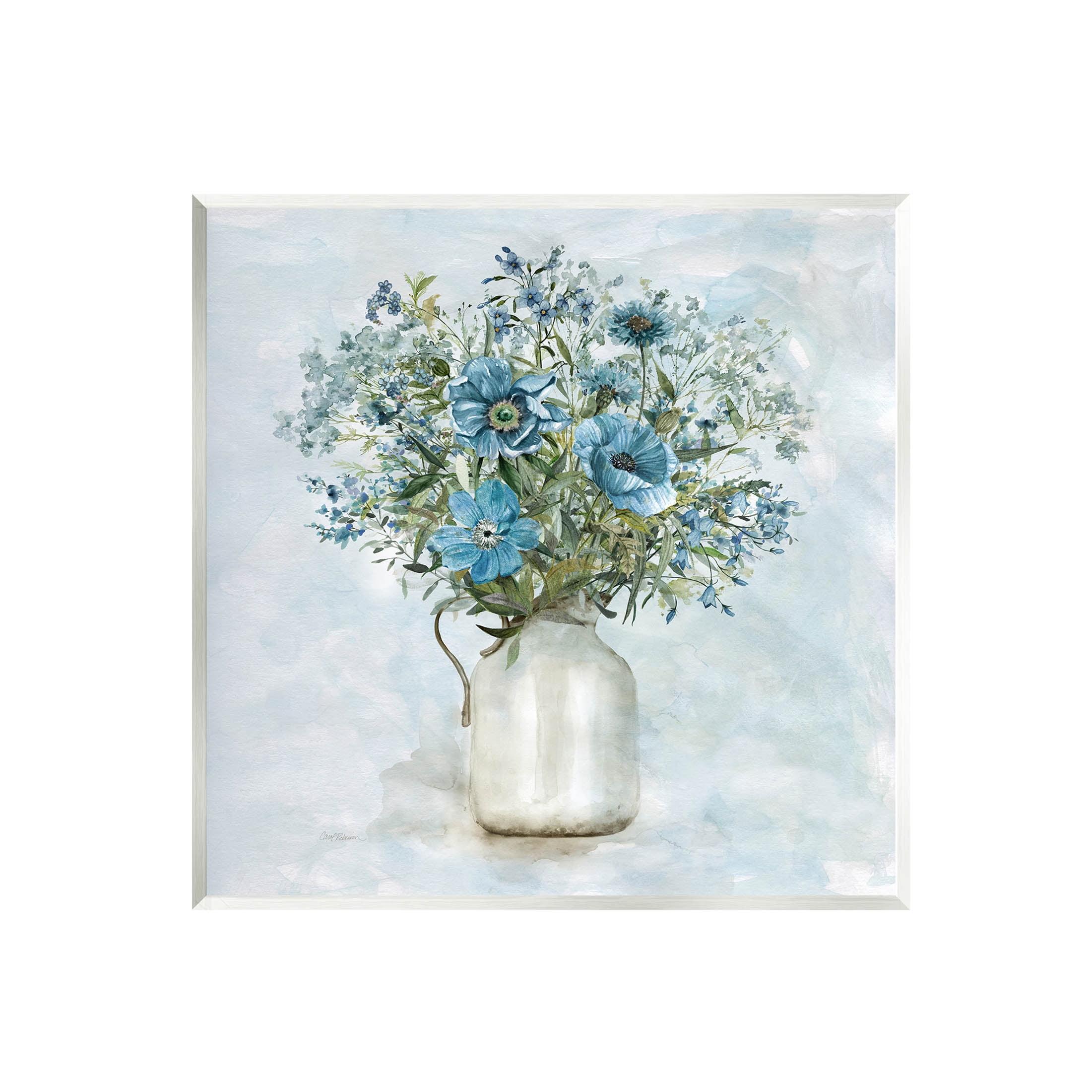 " Mixed Geranium Bouquet Milk Pitcher " by Carol Robinson