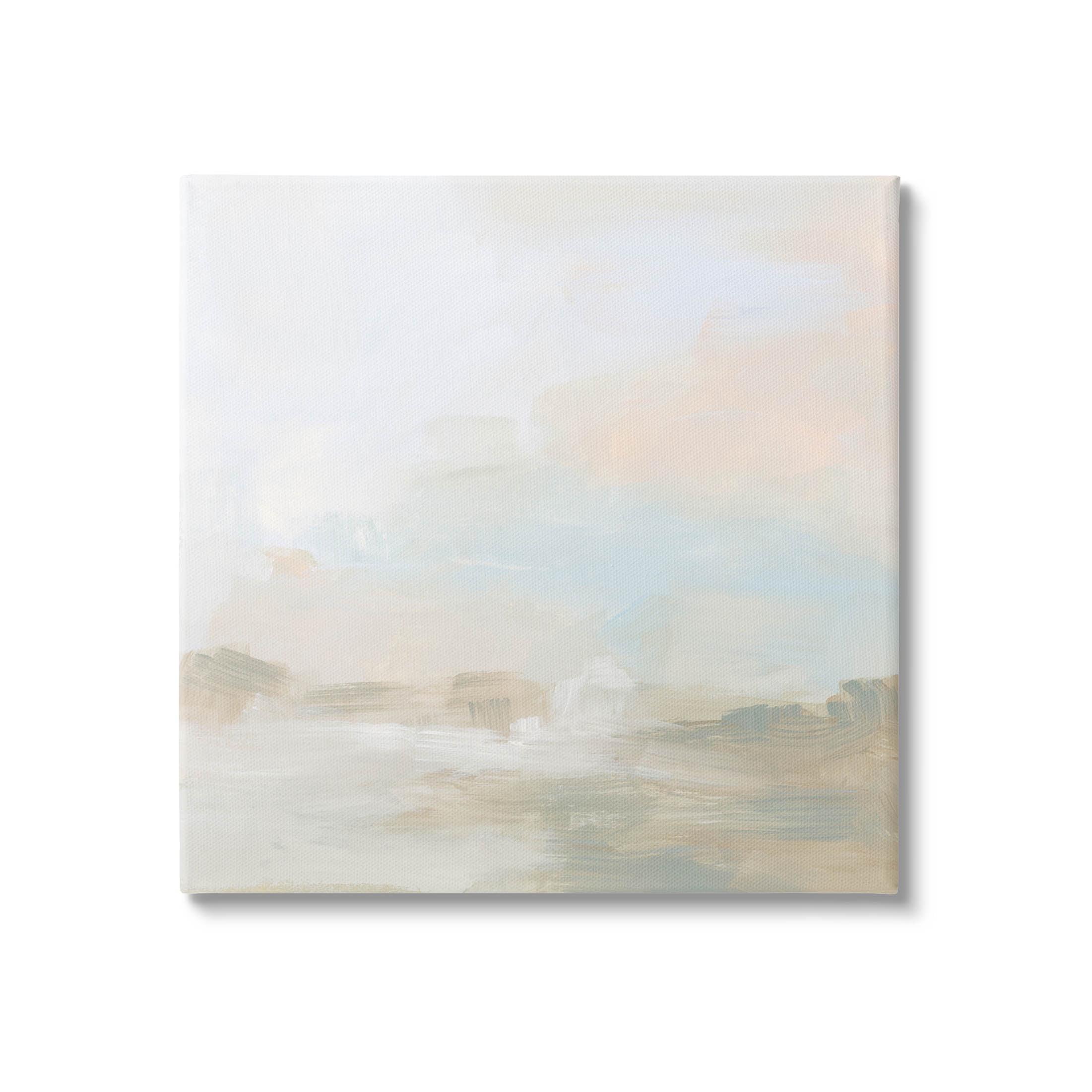 Stupell Industries Modern Neutral Landscape Abstract Canvas Wall Art