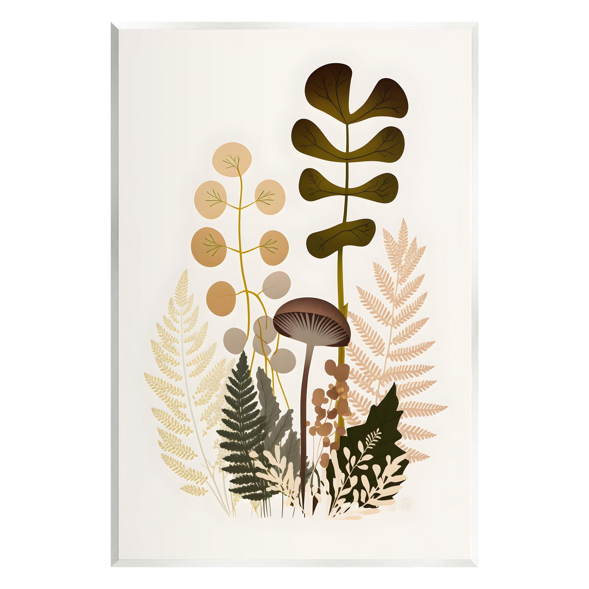 Stupell Industries Bb-051-Wood " Neutral Forest Botanicals "