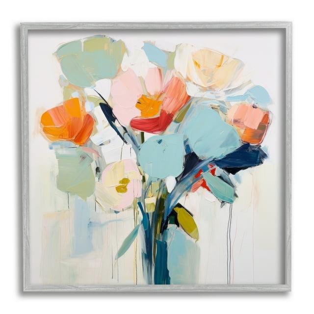 Stupell Industries Az-485-Framed " Pastel Flowers Abstraction " by Irena Orlov