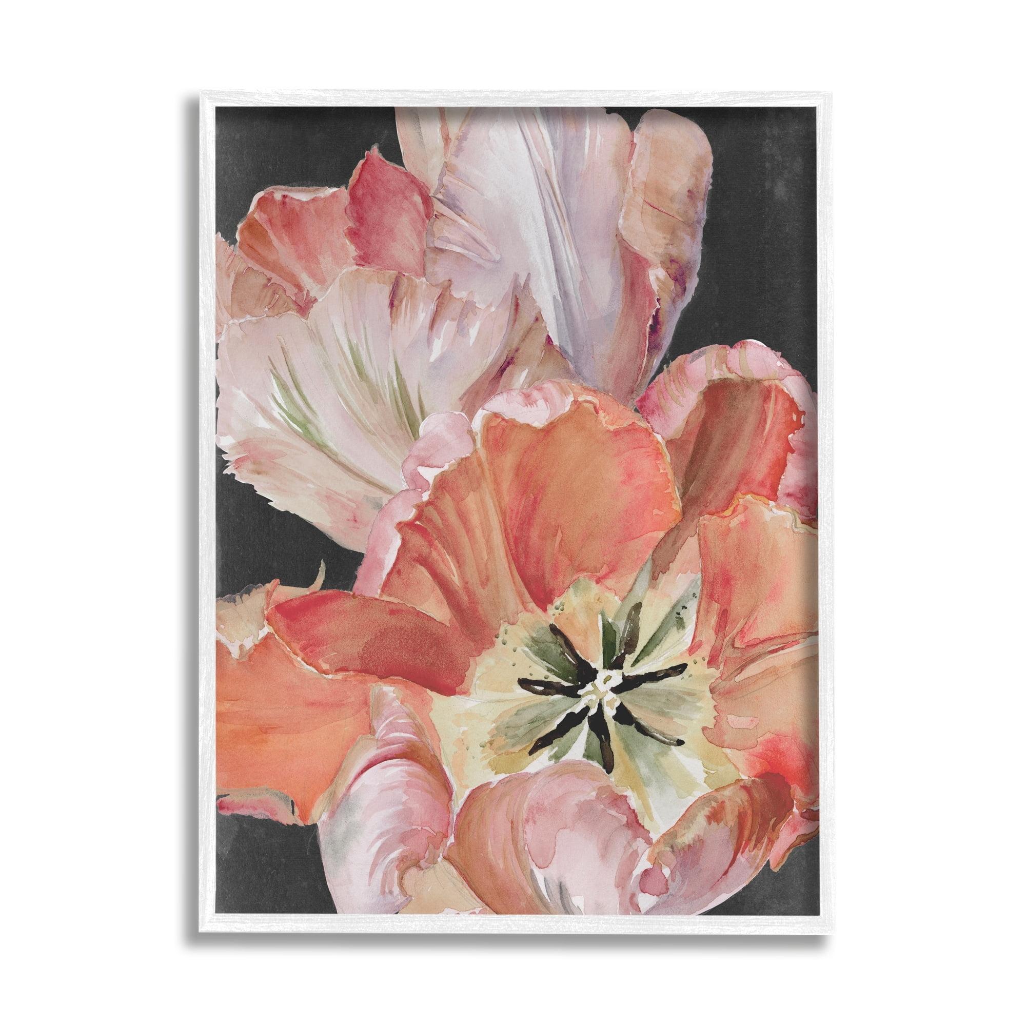 Stupell Industries " Pink Hibiscus Petals Blooming " by Jennifer Paxton Parker Painting Print