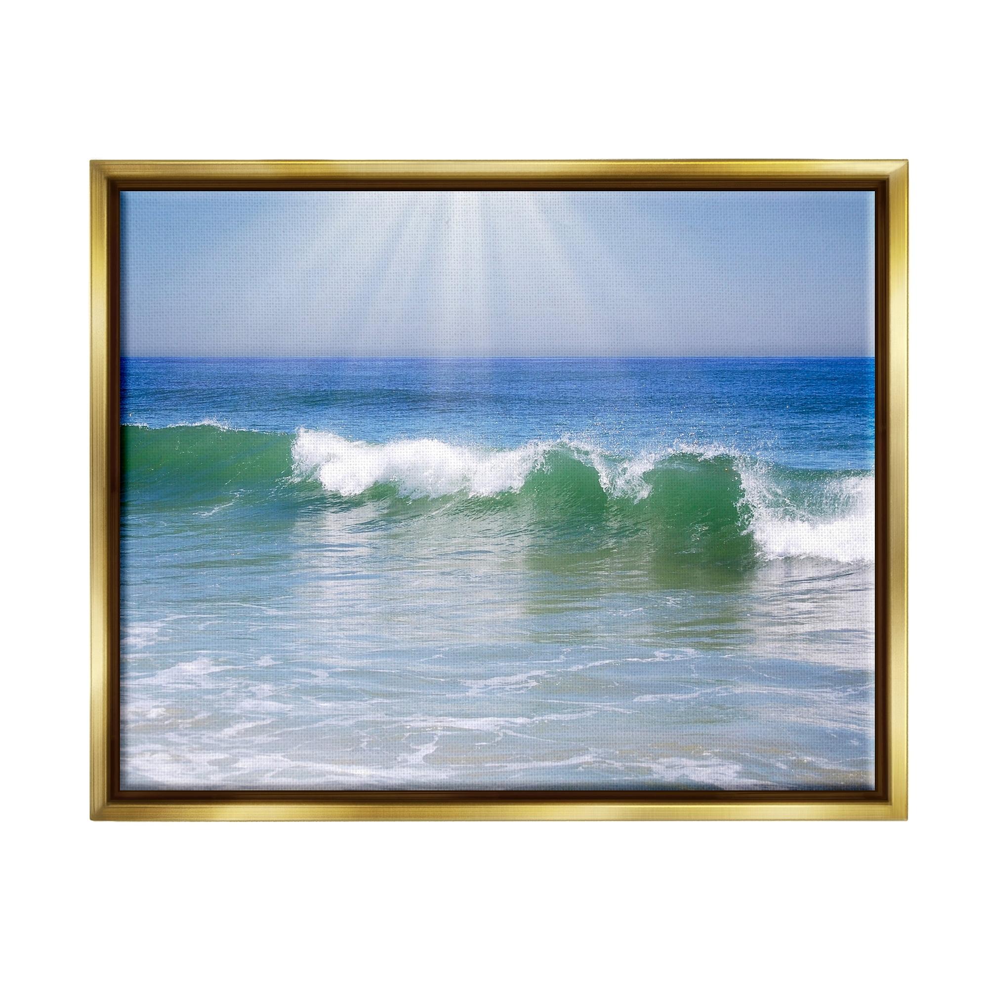 Stupell Industries " Rolling Ocean Waves Photography " by Graffi*Tee Studios