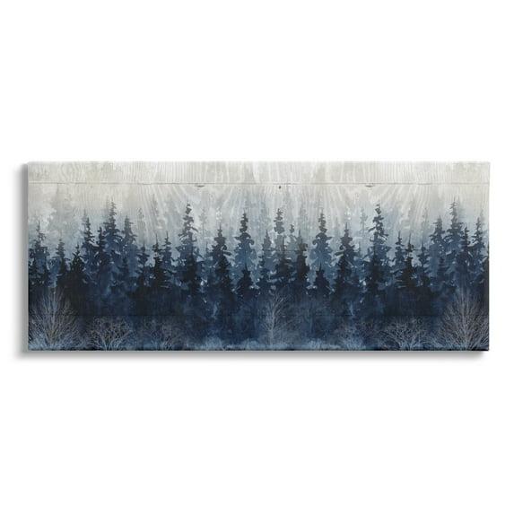 Stupell Industries Rustic Blue Forest Tree Line Fir Wood By Carol Robinson 955