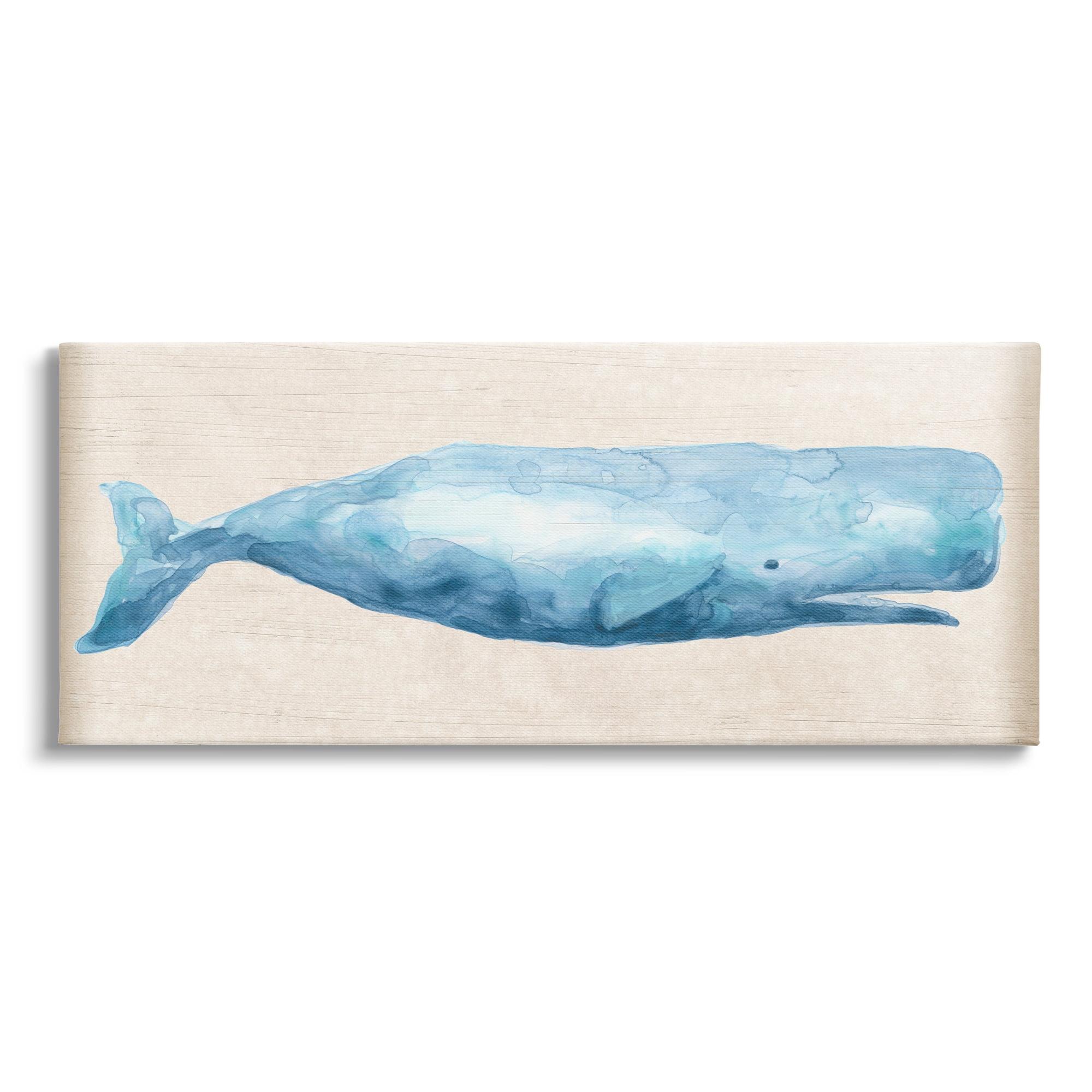 Stupell Industries " Rustic Blue Whale " by June Erica Vess