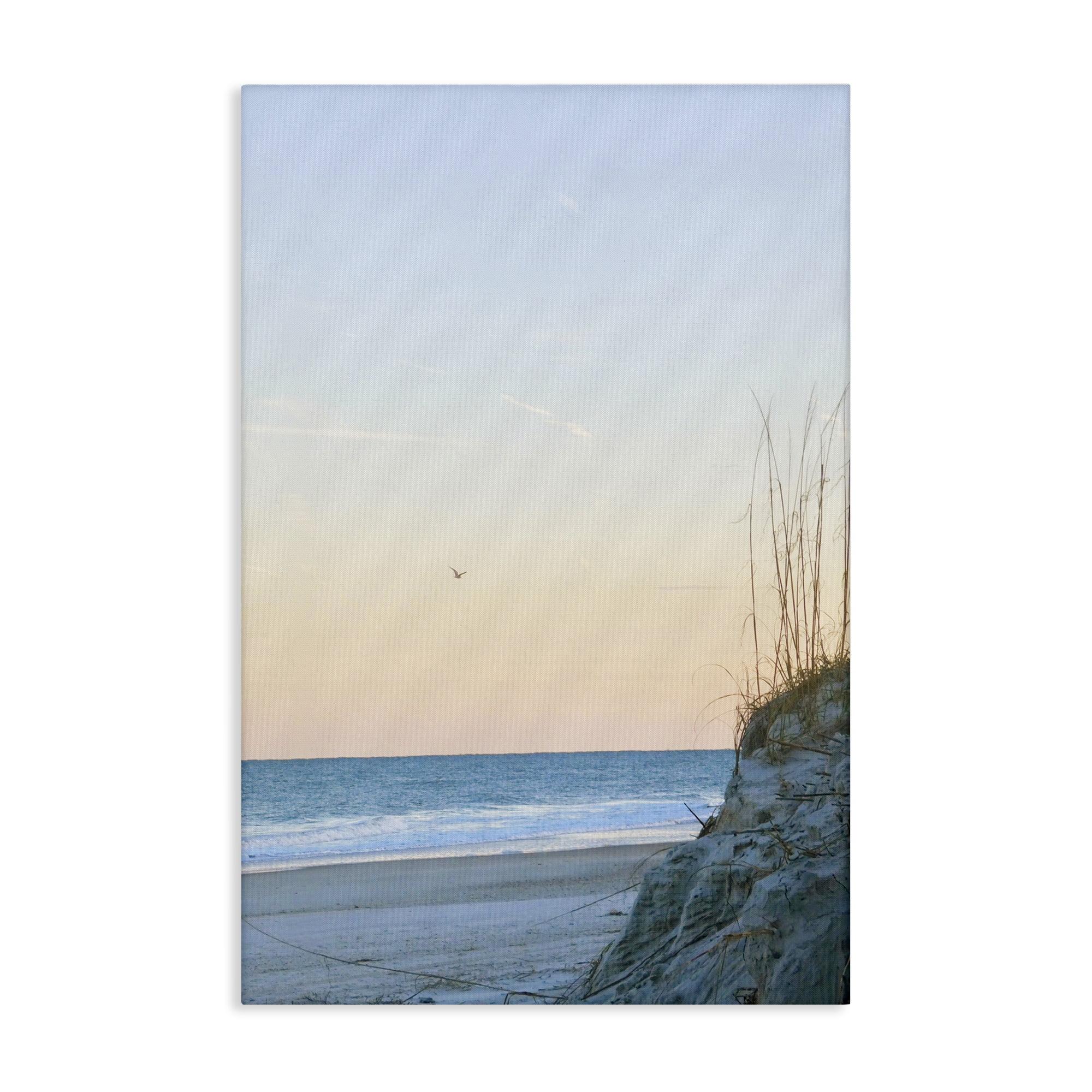 Stupell Industries Serene Beach Sunset Landscape Photography Gallery Wrapped Canvas Art Print Wall Art, 24 x 36