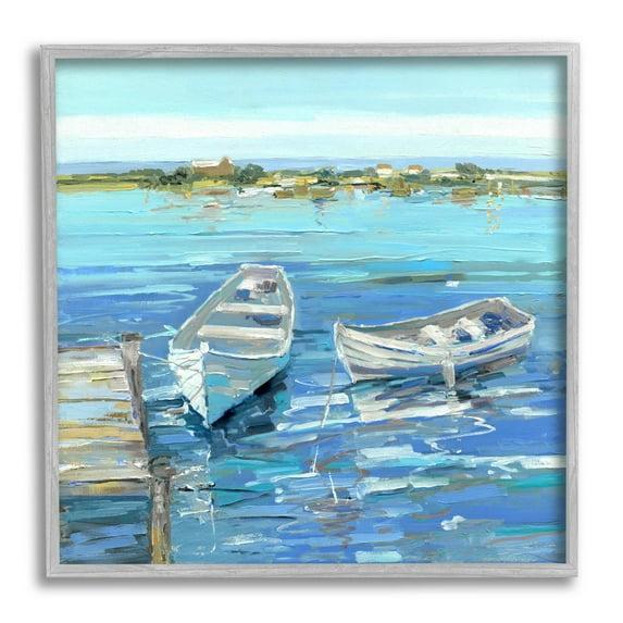 Stupell Industries " Serene Rowboats Ocean Dock " by Sally Swatland