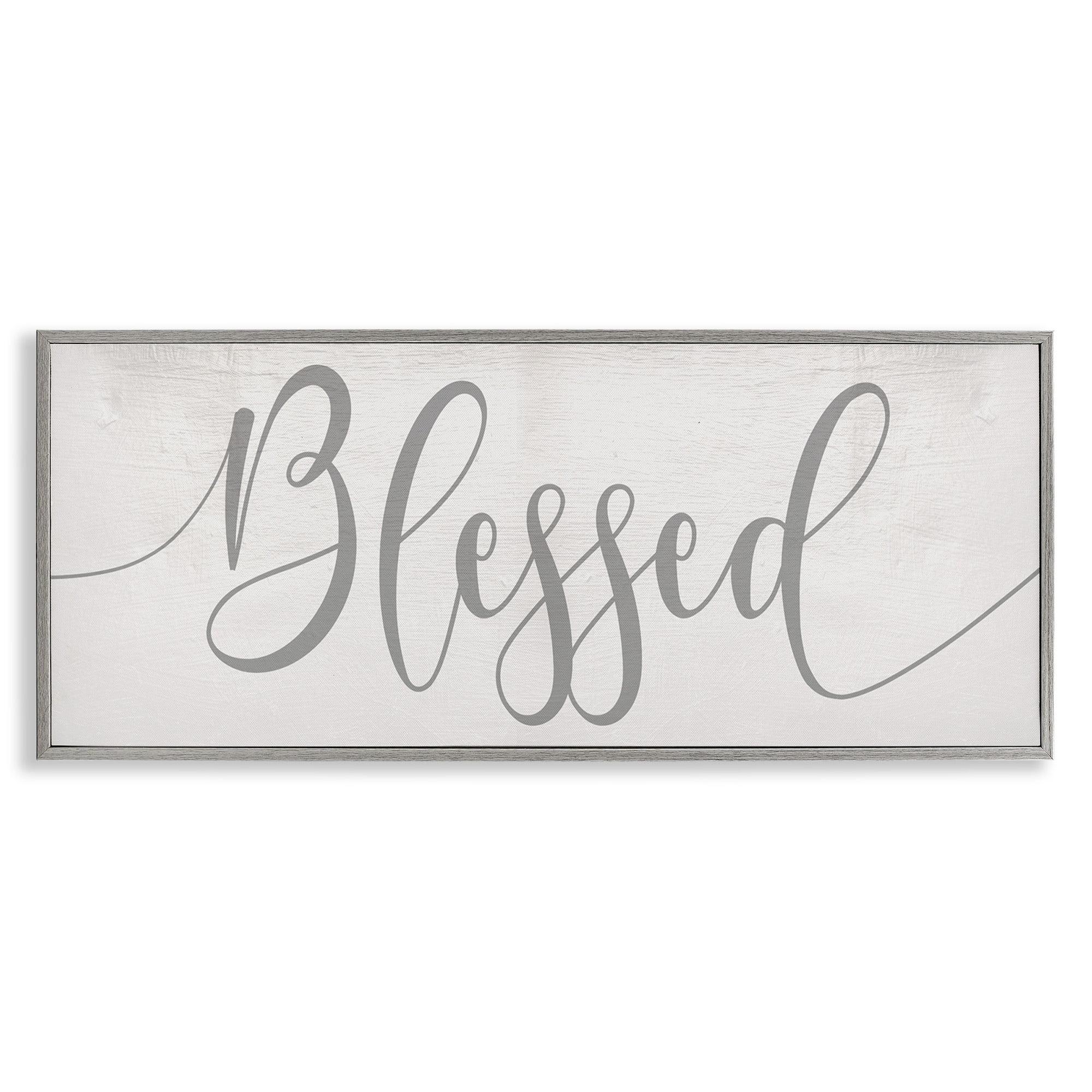 Stupell Industries Soft Blessed Typography Giclee Art by Daphne Polselli