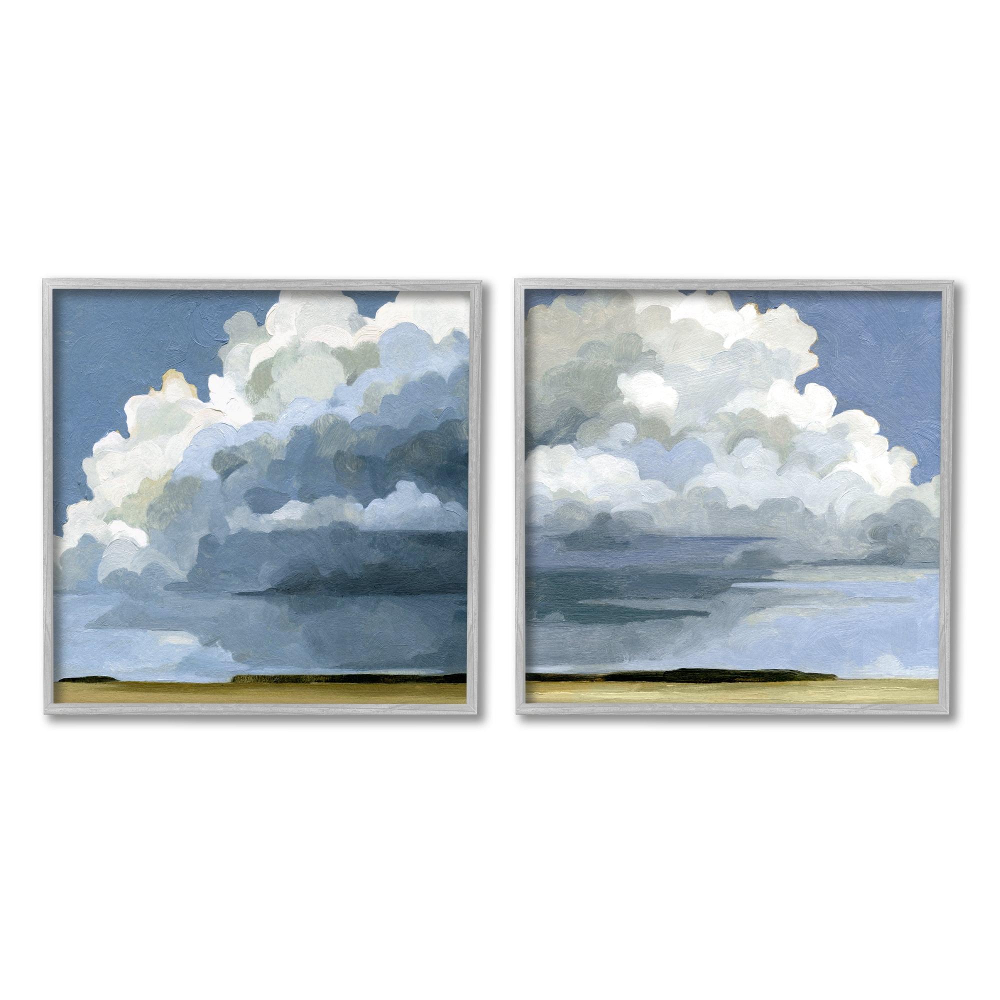 Stupell Industries Sublime Outdoor Weather Landscape Cloudy Sky Painting,24 x 24, Design by Emma Caroline