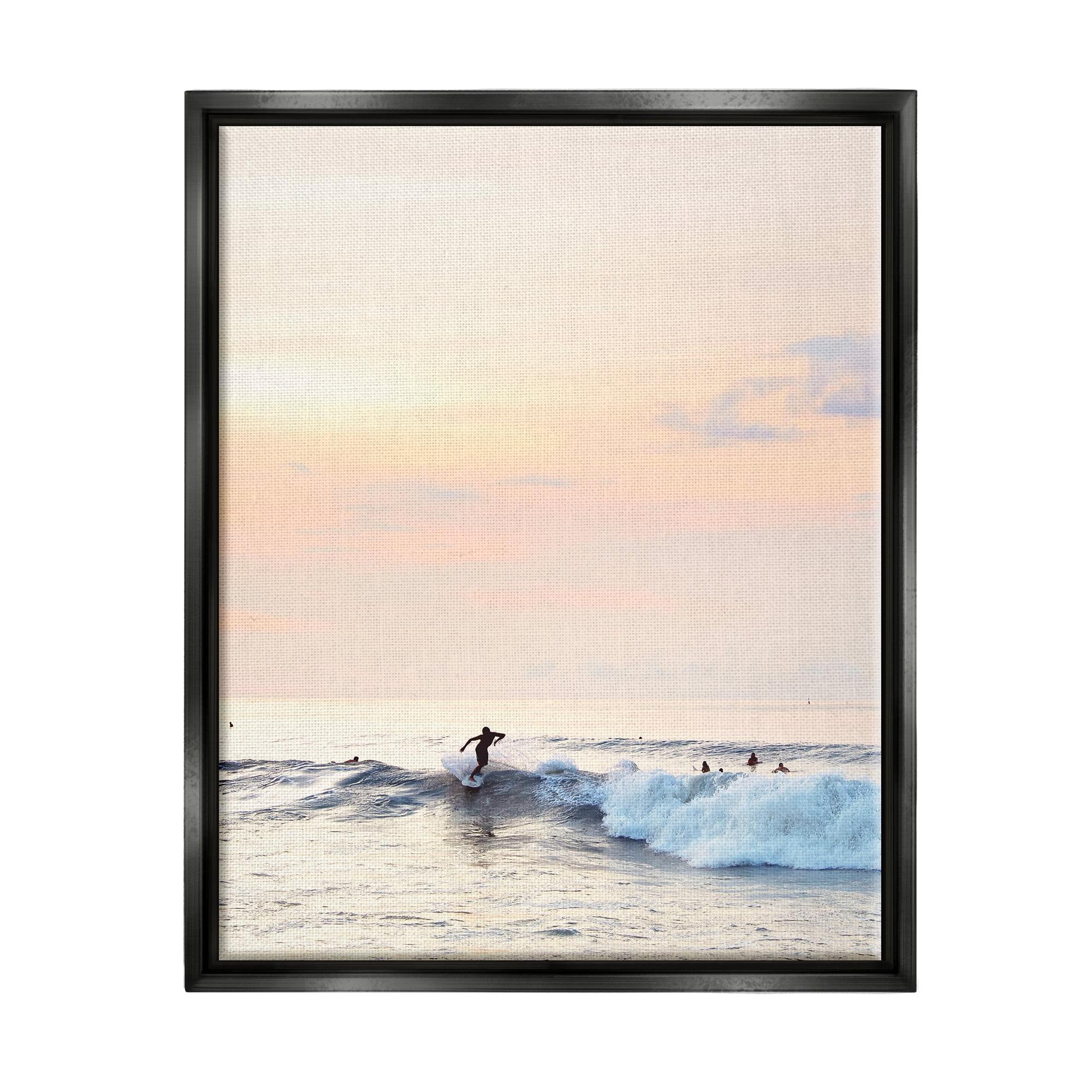 Stupell Industries " Sunset Surfer Photography " by Sisi And Seb