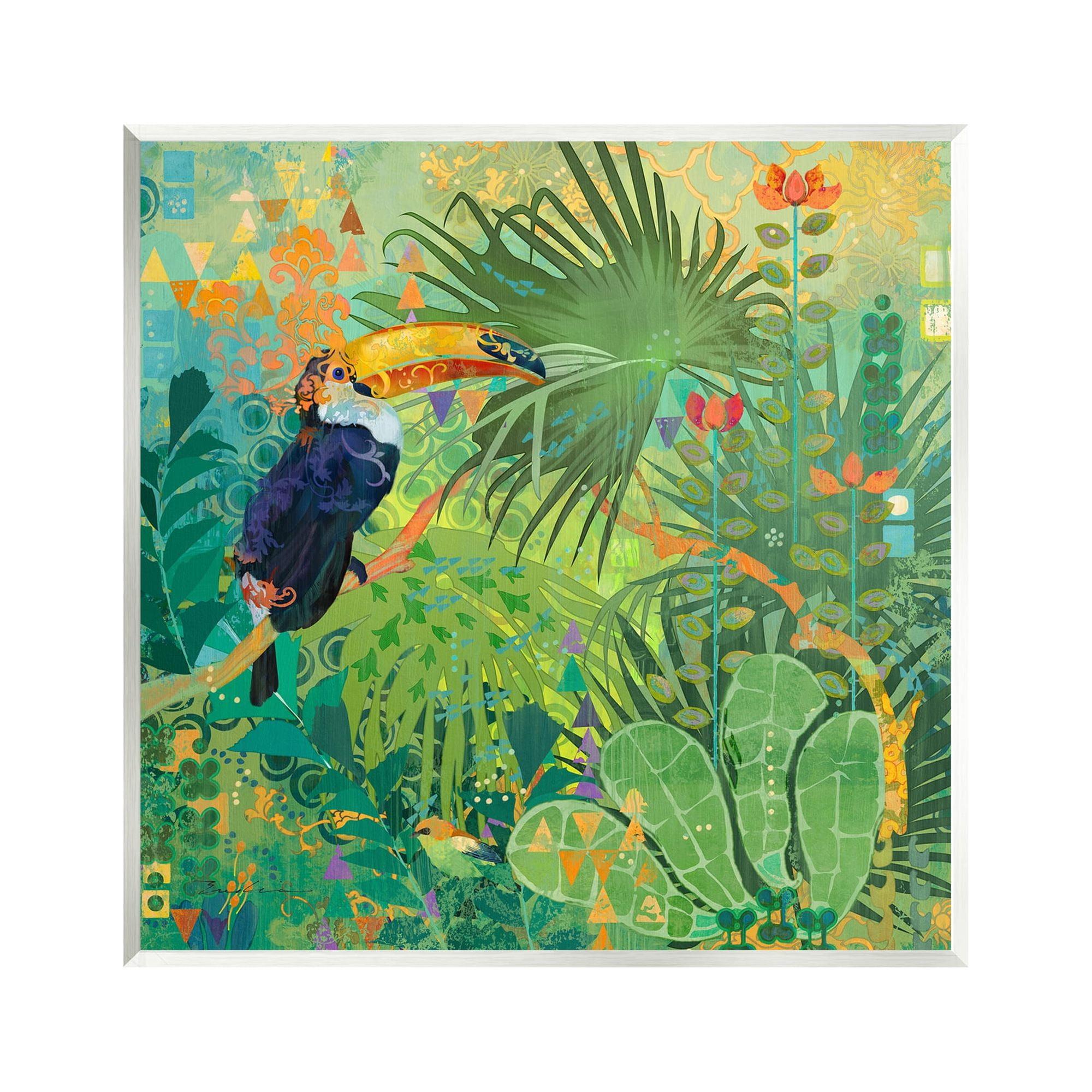 Stupell Industries " Toucan Rainforest Nature " by Evelia Designs