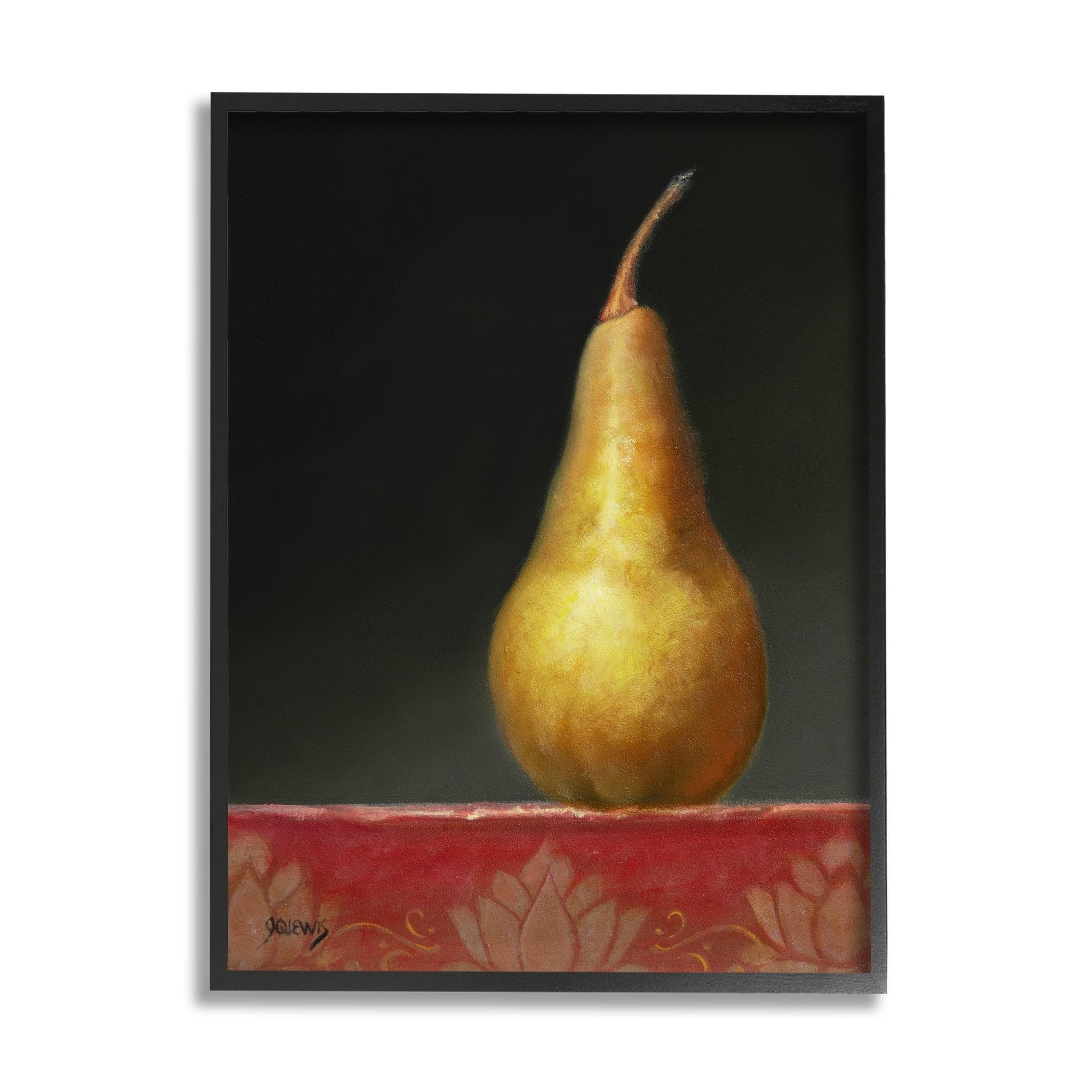 " Traditional Pear Still Life " by Jhenna Quinn Lewis Painting Print