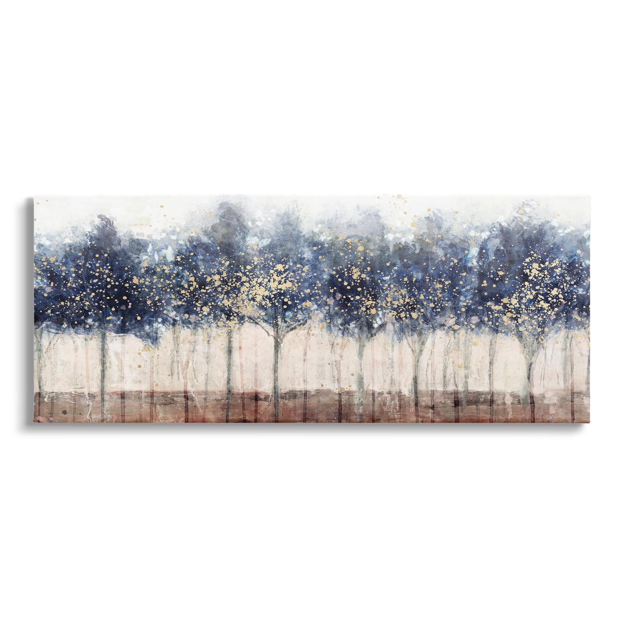 Stupell Industries Trees with Modern Splash, 40" x 17"