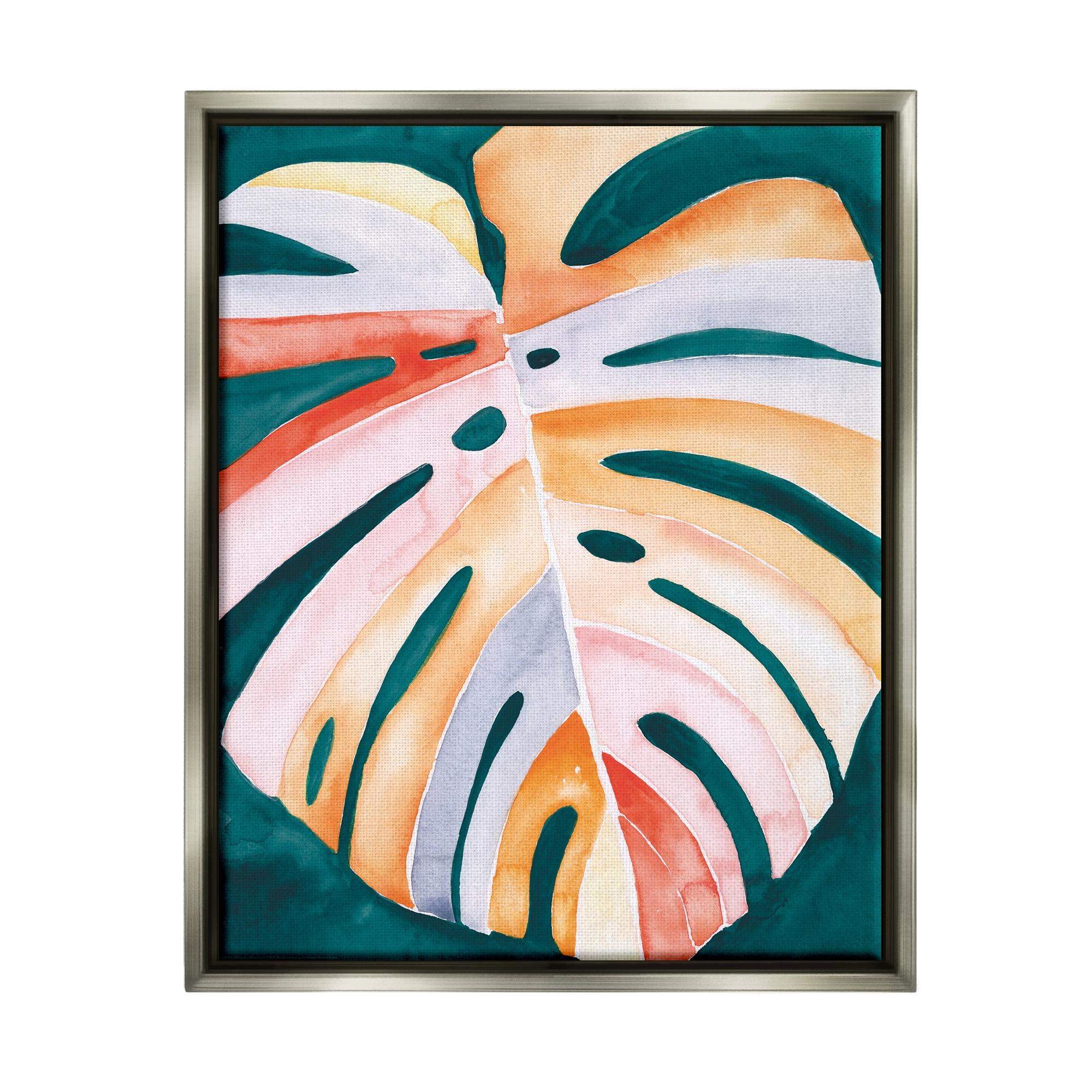 Stupell Industries " Tropical Monstera Leaf " by Jennifer Paxton Parker Painting Print