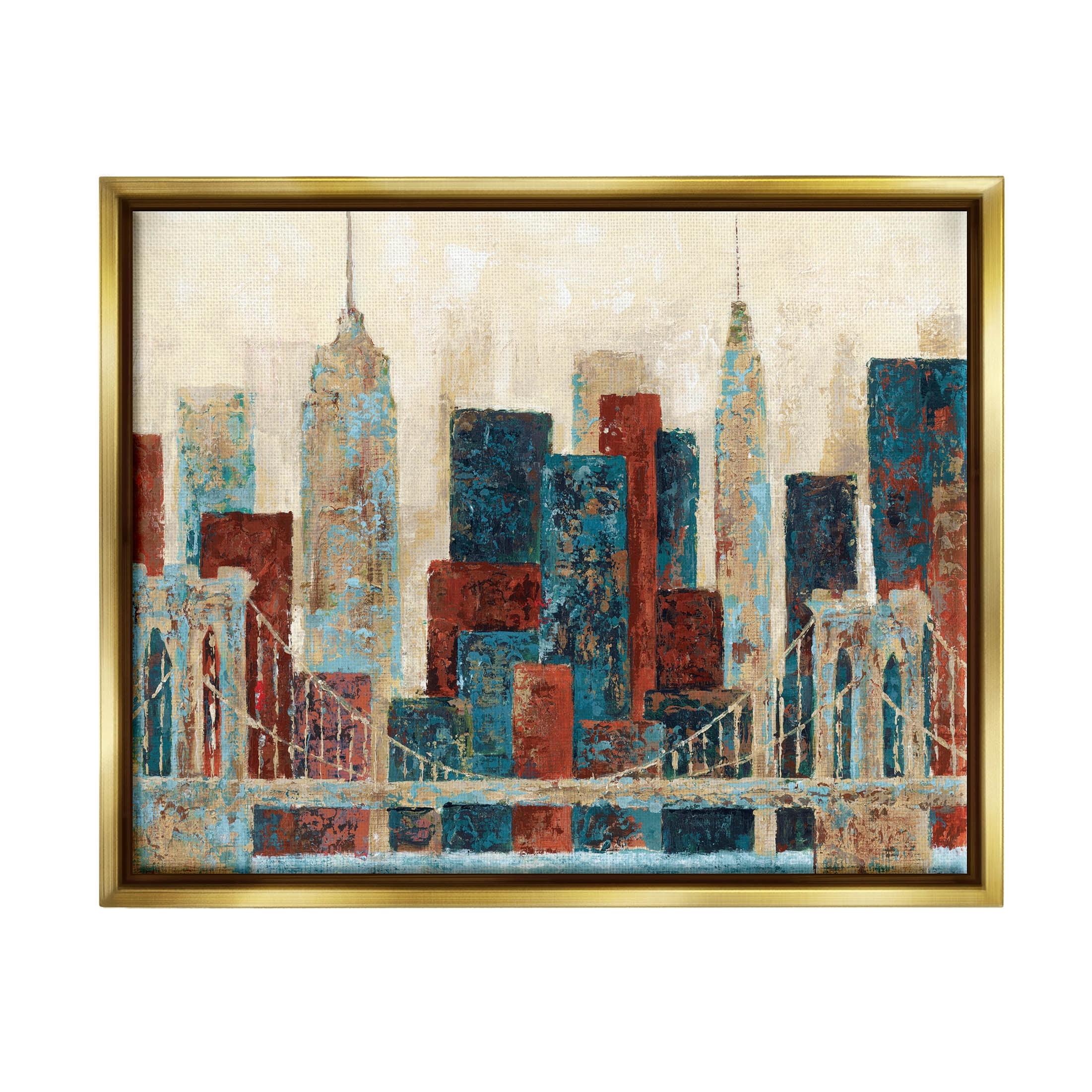 Stupell Industries " Urban City Bridge Architecture " by Cloverfield & Co. Painting Print