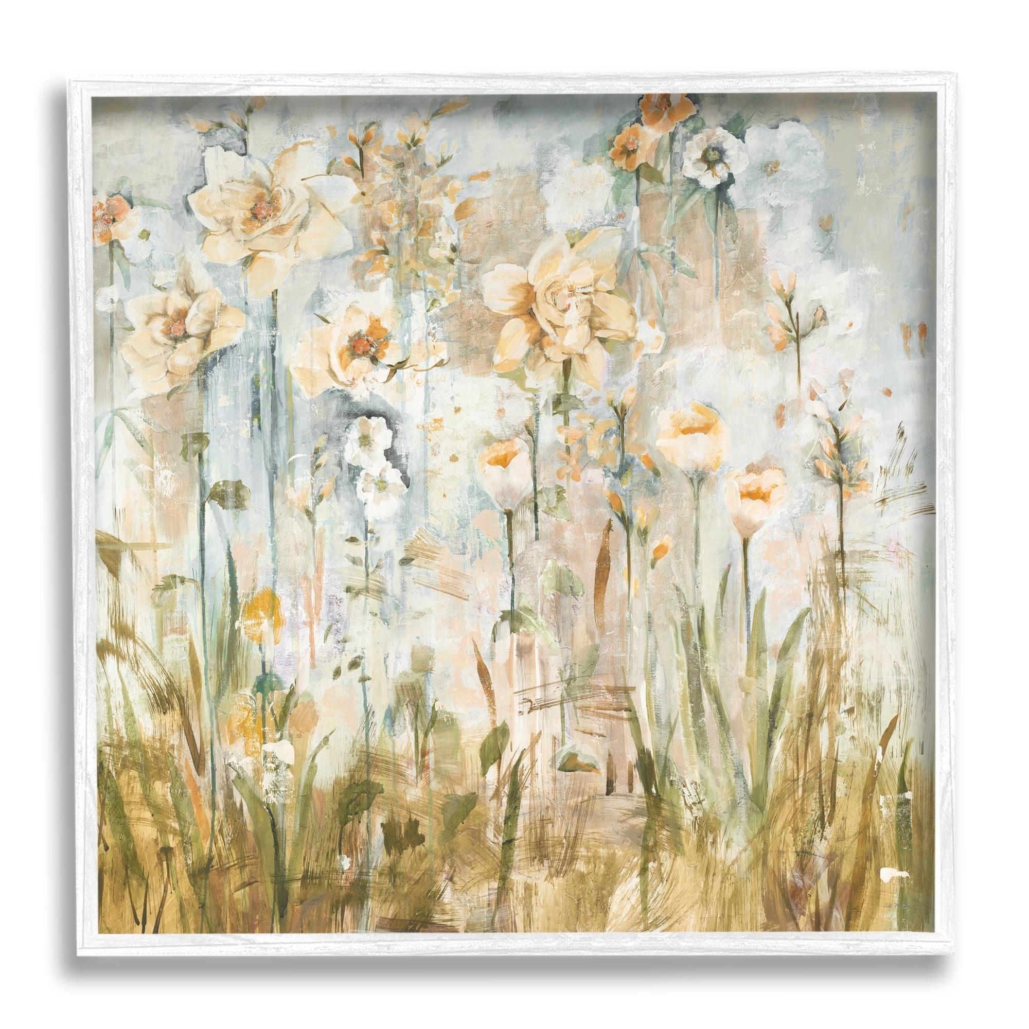 Stupell Industries " Varied Blooming Flowers Among Grasses Boho " by Jill Martin Painting Print