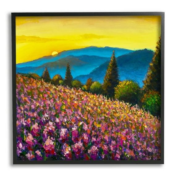 Stupell Industries " Vivid Mountain Meadow Scenery " by Valery Rybakow Painting Print