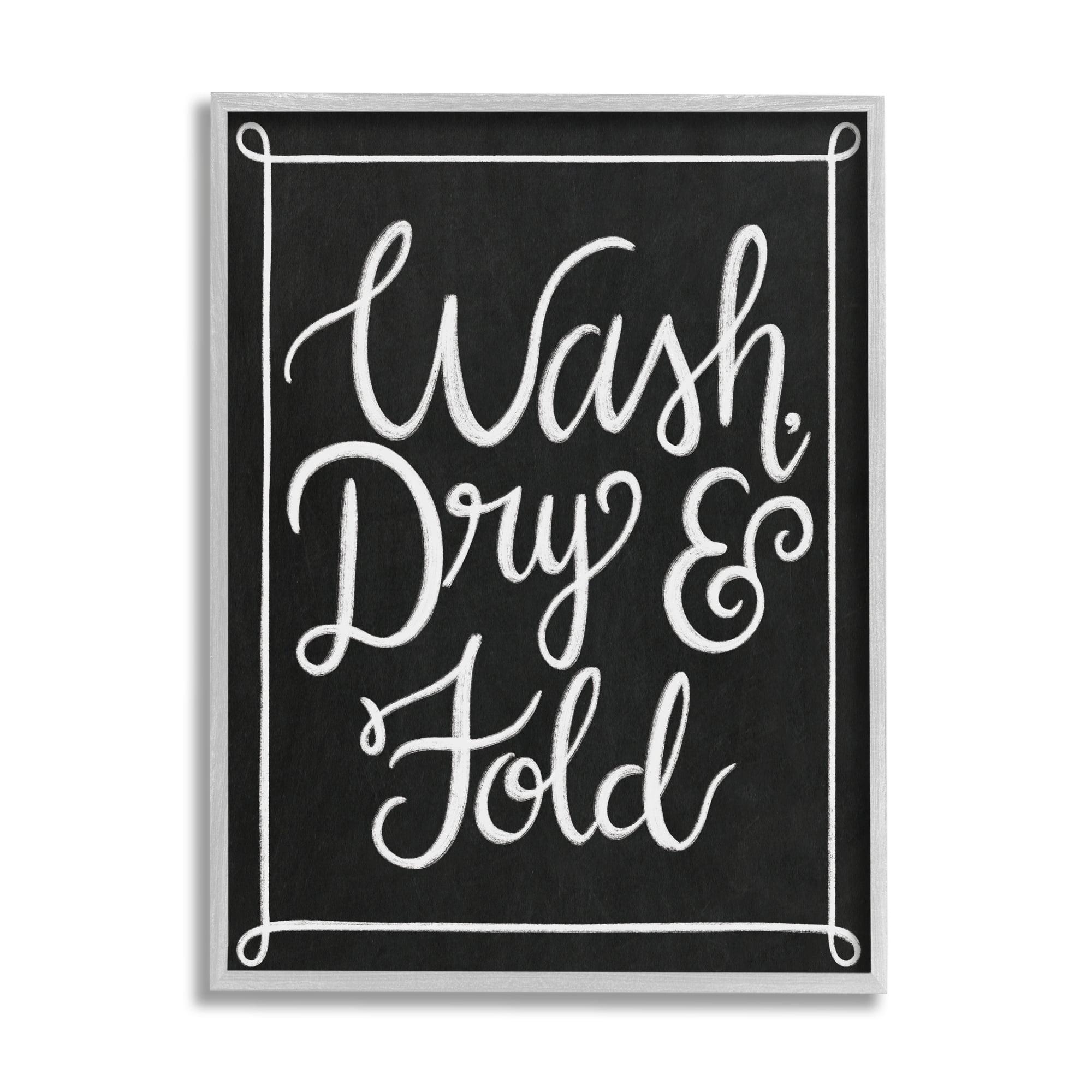 " Wash Dry And Fold Curved Loop Border Black White "