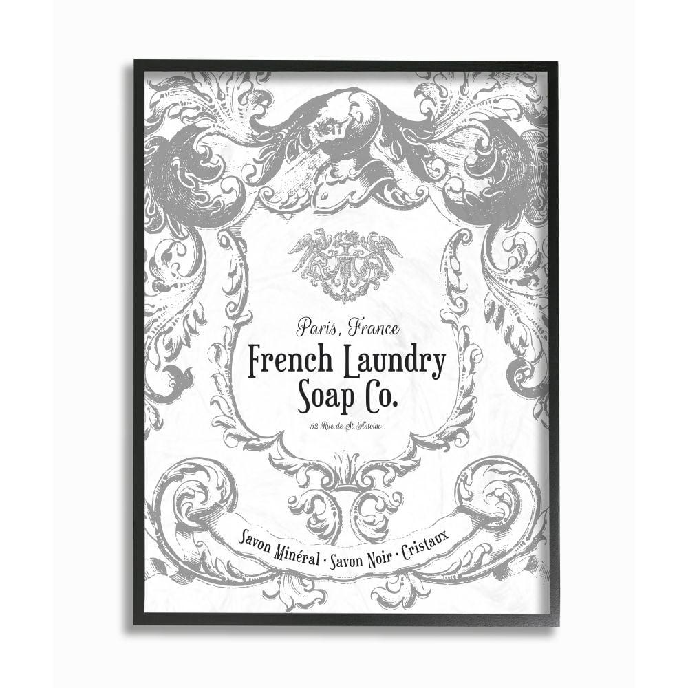 Stupell IndustriesFrench Laundry Soap Co FiligreeFramed Wall Art by Lettered and Lined
