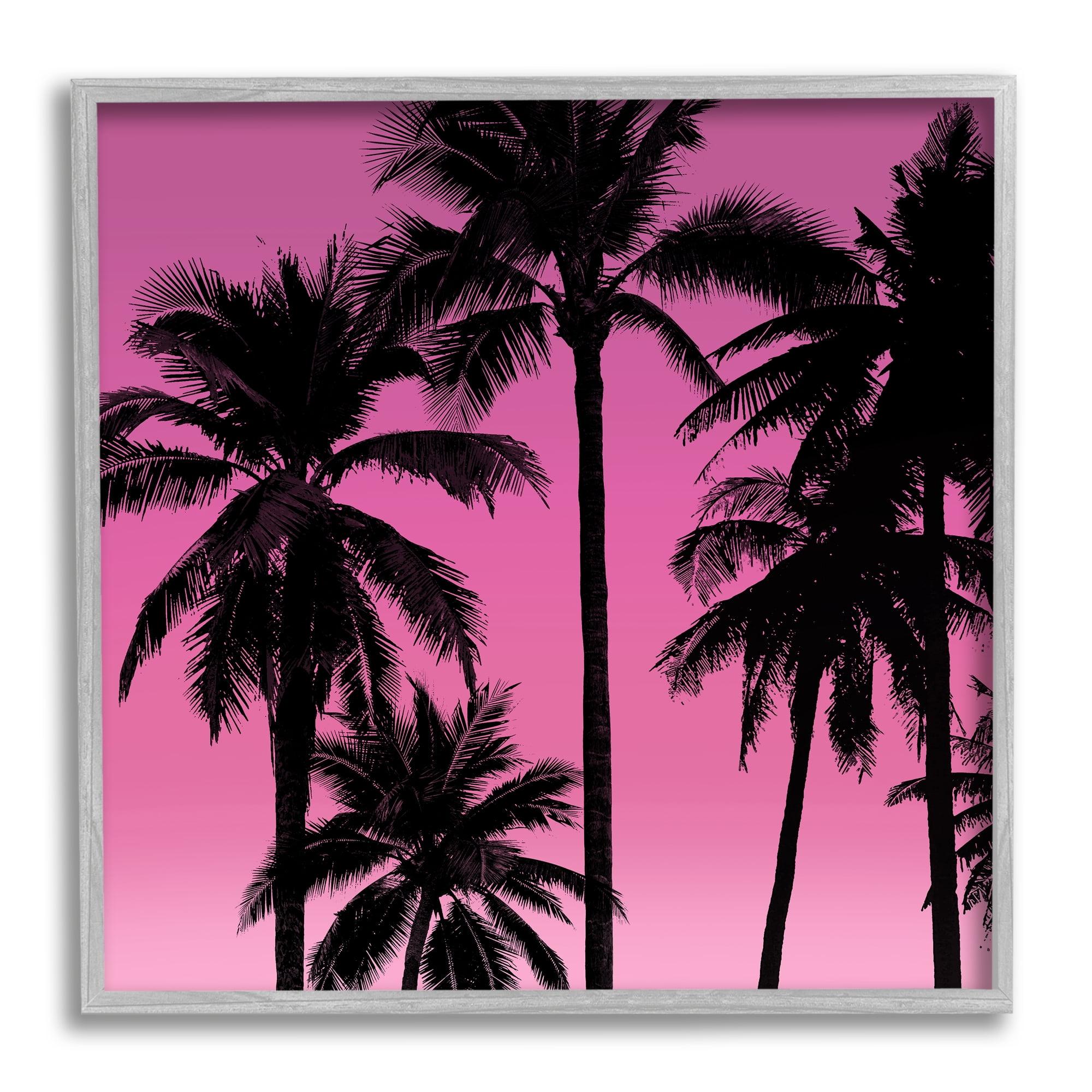 Stupell Industries " Pink Tropical Sunset Palm Trees " by Mia Jensen