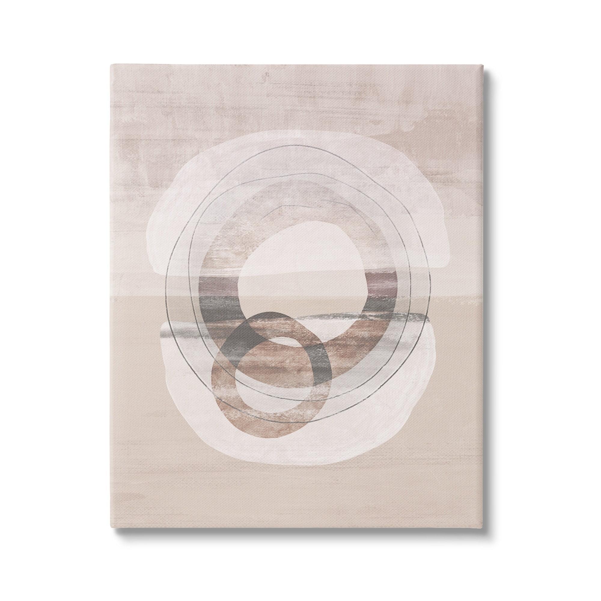 Boho Circles Abstract 30 x 40 Canvas Wall Art