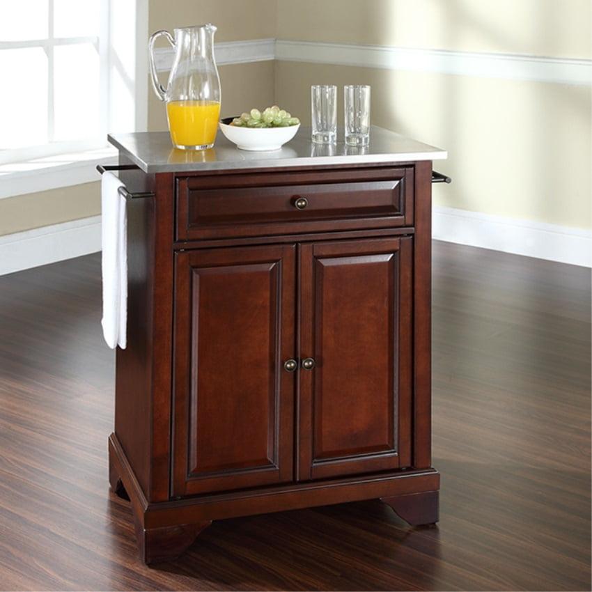 Lafayette Black Granite Top Portable Kitchen Island/Cart - Crosley