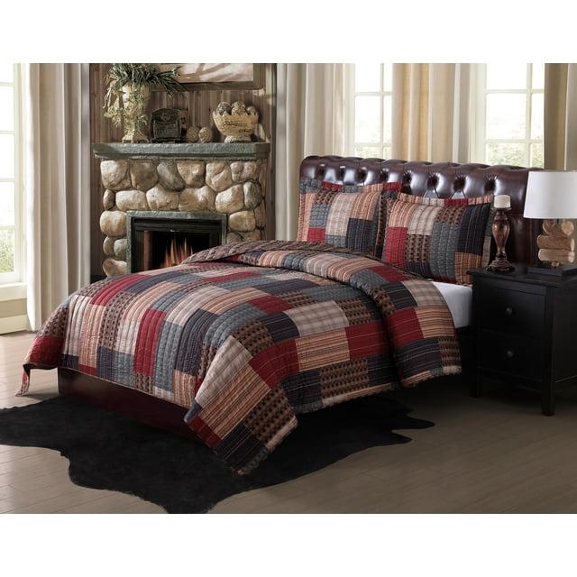 Remington Gunnison Rotary Modern & Contemporary Plaid Quilt Set