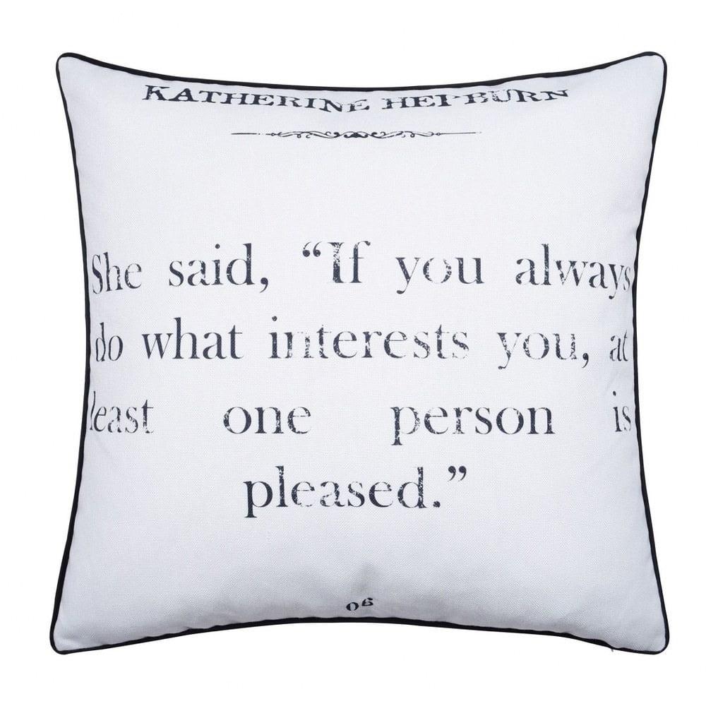 Gray Velvet Double Sided Quote Pillow with Linen Front