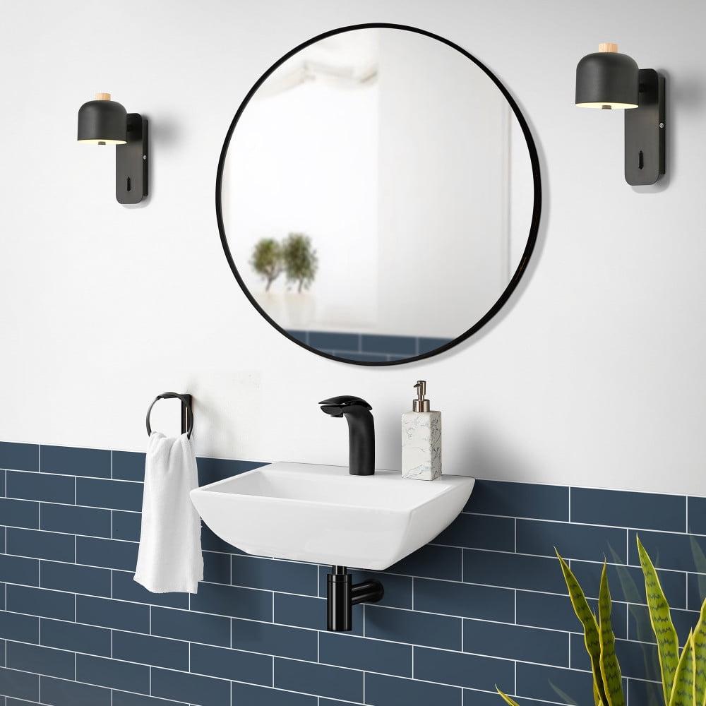 Voltaire Glossy White Compact Ceramic Wall Hung Sink