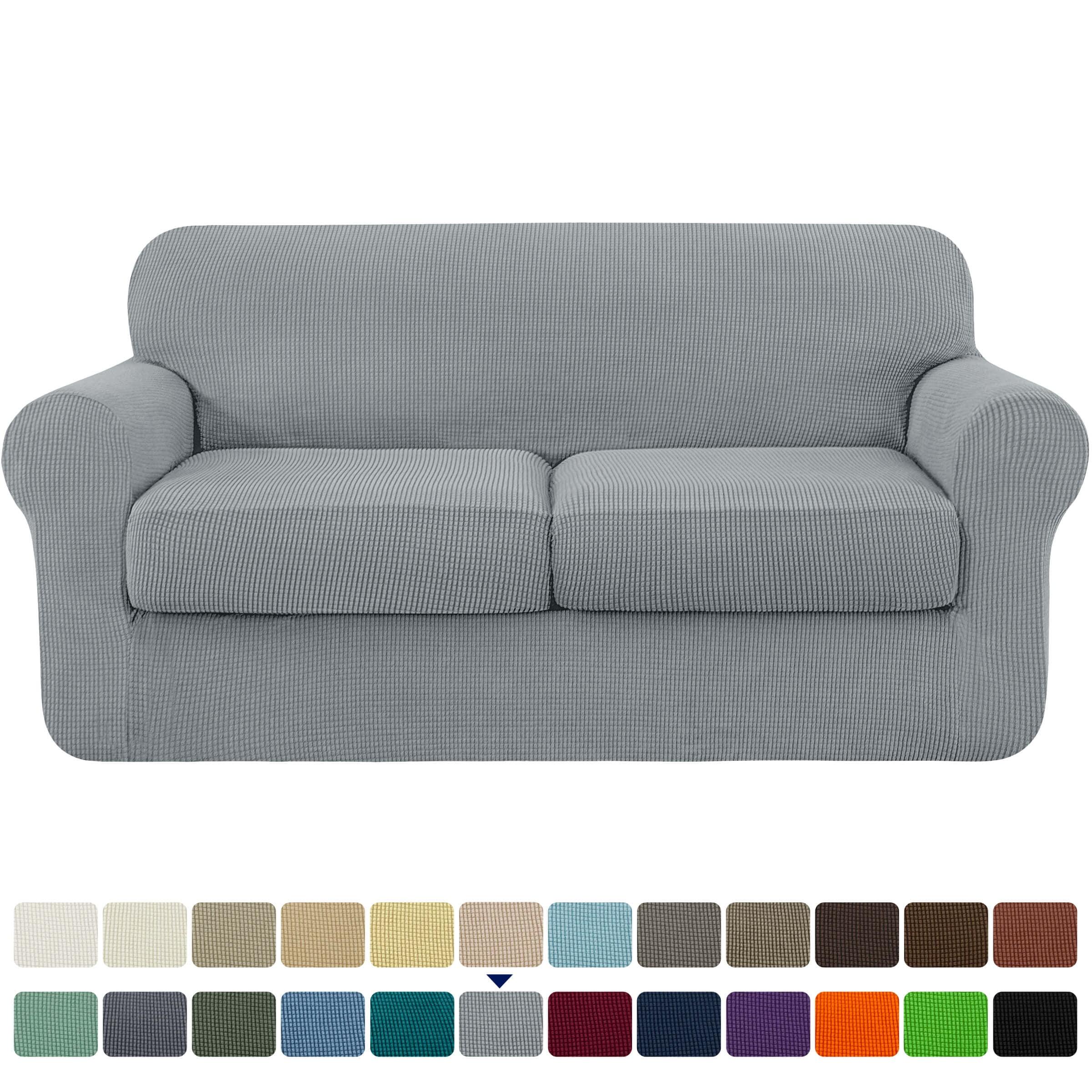 Pizarro Soft Stretch Separate Box Cushion Loveseat Slipcover