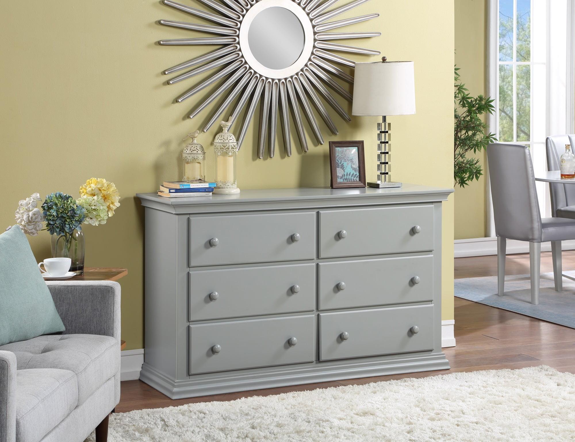 Celeste 6 Drawer Full Assembled Double Dresser