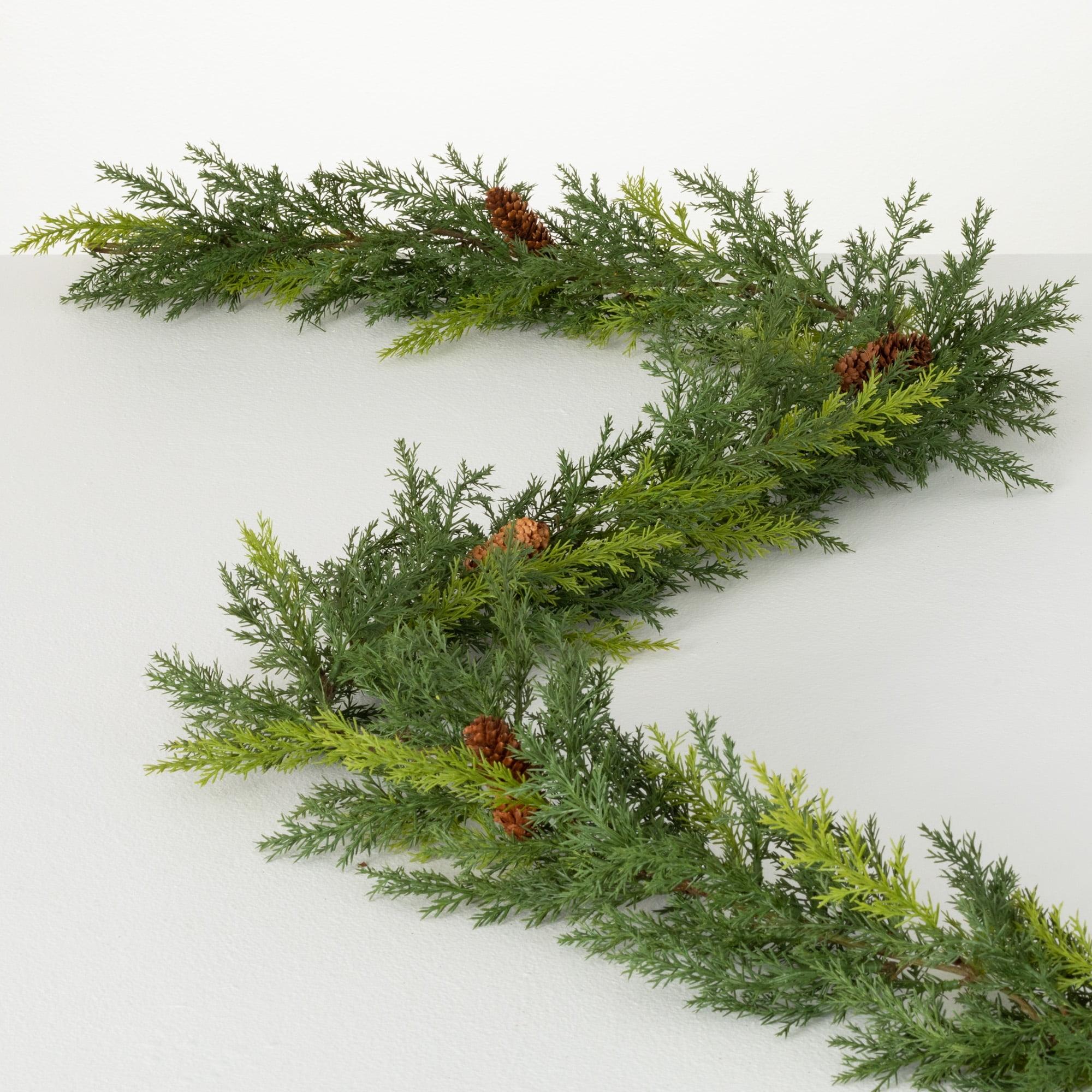 72" Faux Arborvitae Garland