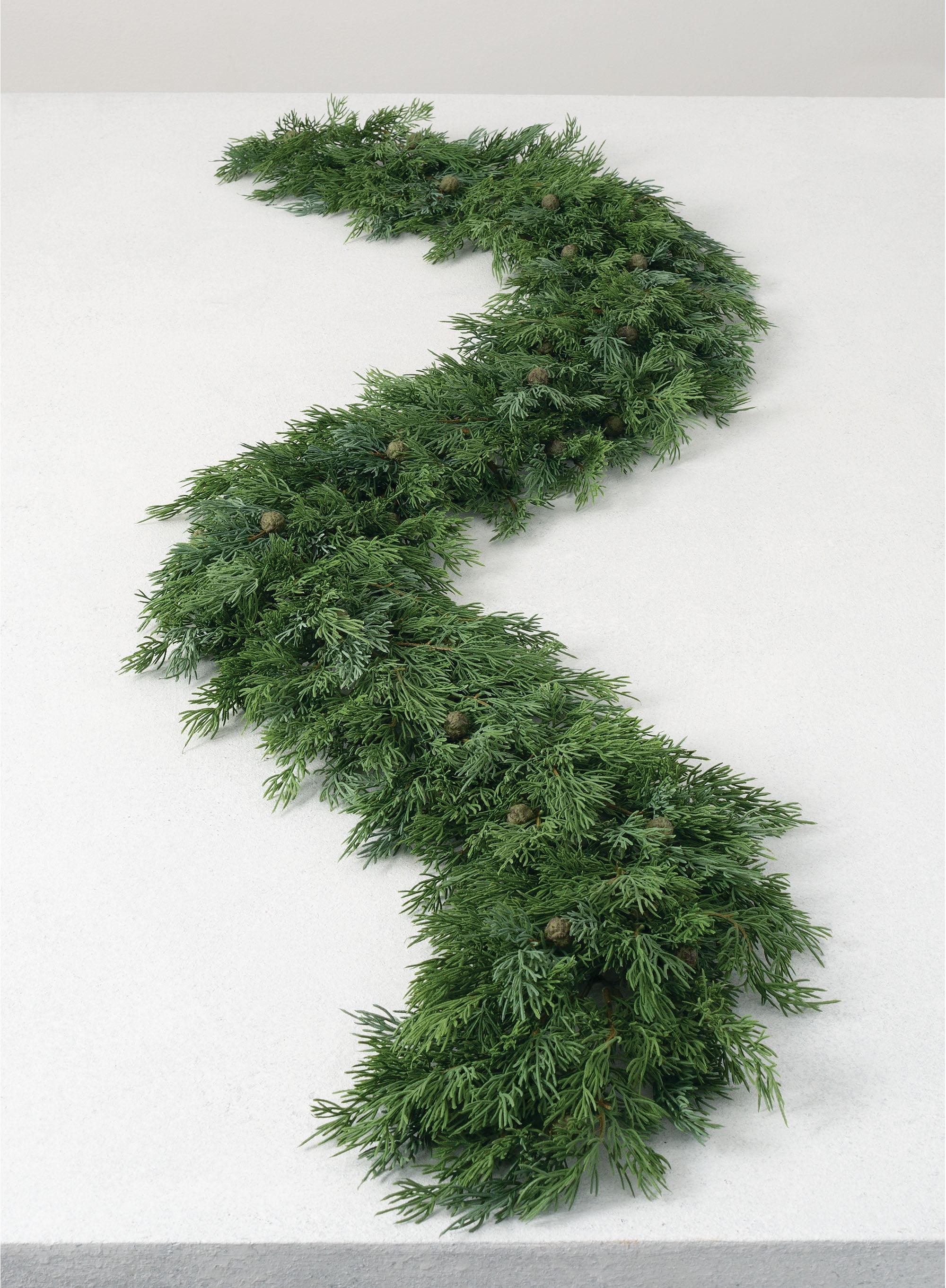 Evergreen Pine Artificial Outdoor Garland - 34" Winter Charm