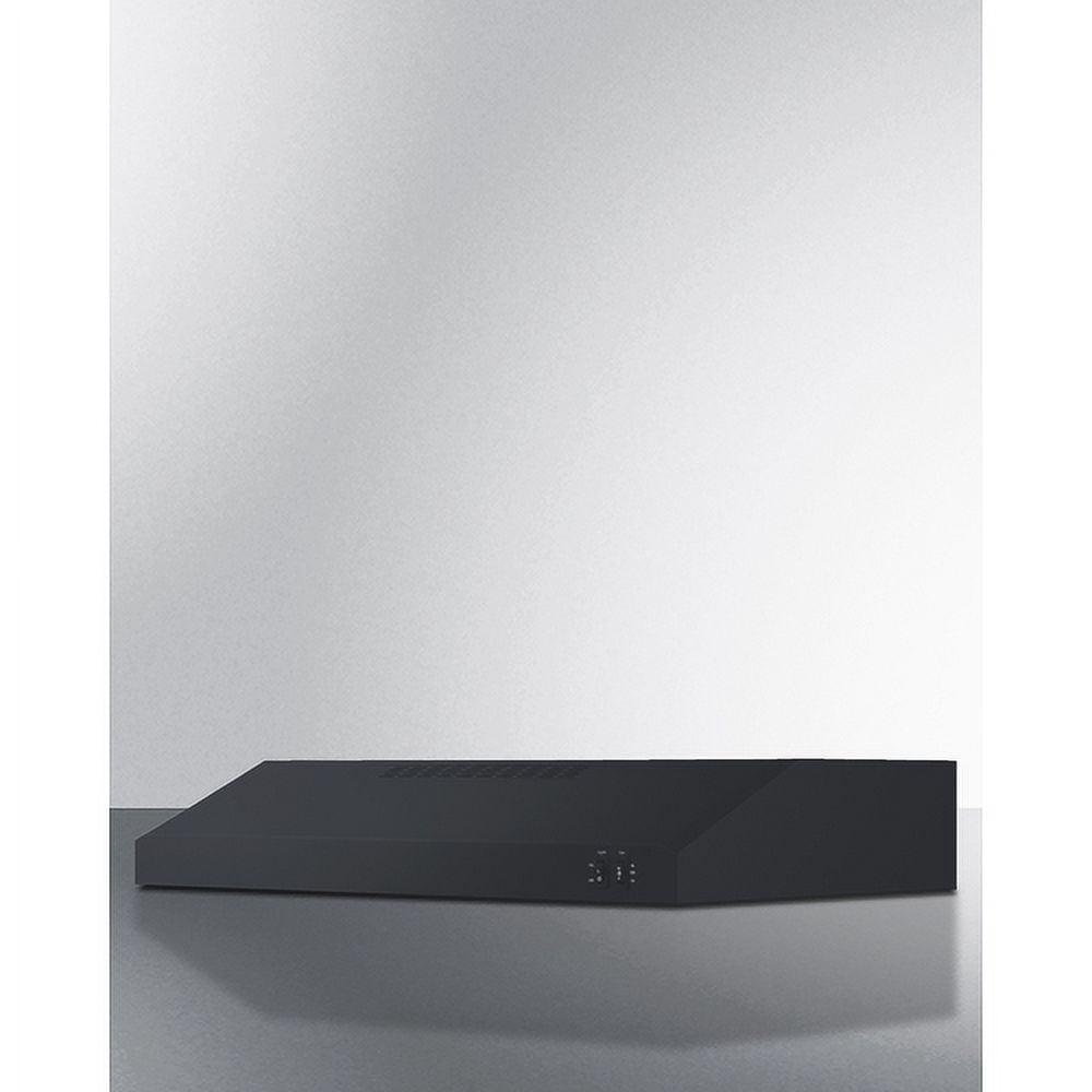 Black Stainless Steel Convertible Under Cabinet Range Hood