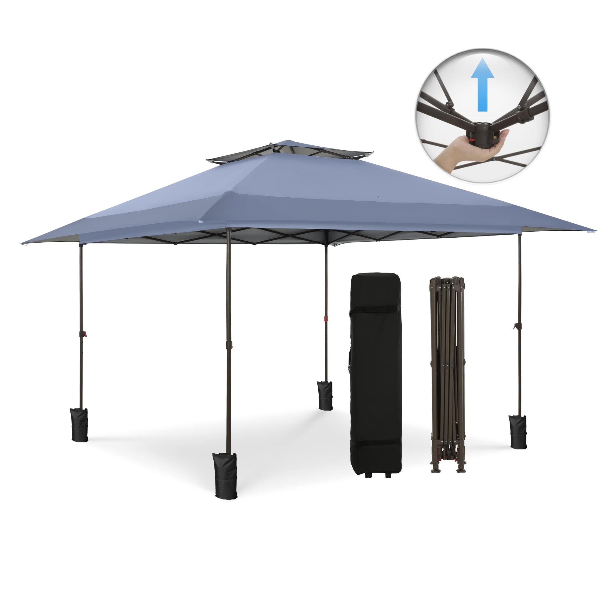 Gray 13x13 Ft Adjustable Pop-Up Canopy Tent with Carrying Bag