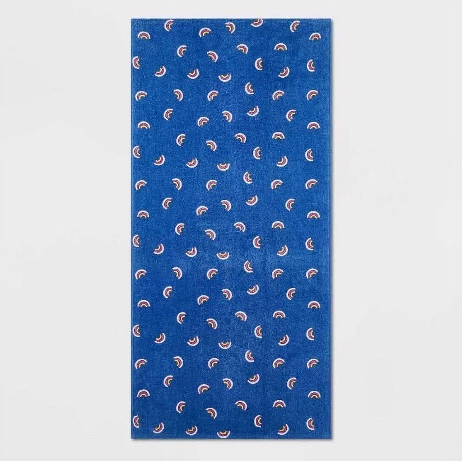 Sun Squad Rainbow Beach Towel in Blue 28x58
