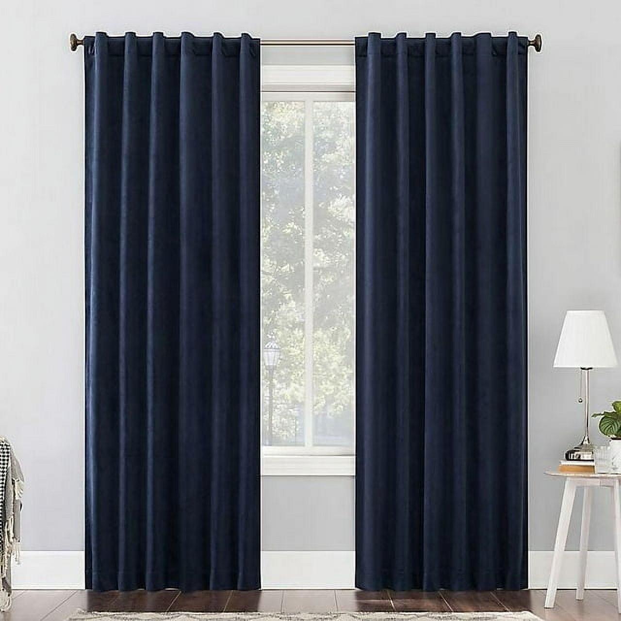 Velvet Noise Reducing Thermal Extreme 100% Blackout Back Tab Curtain Panel