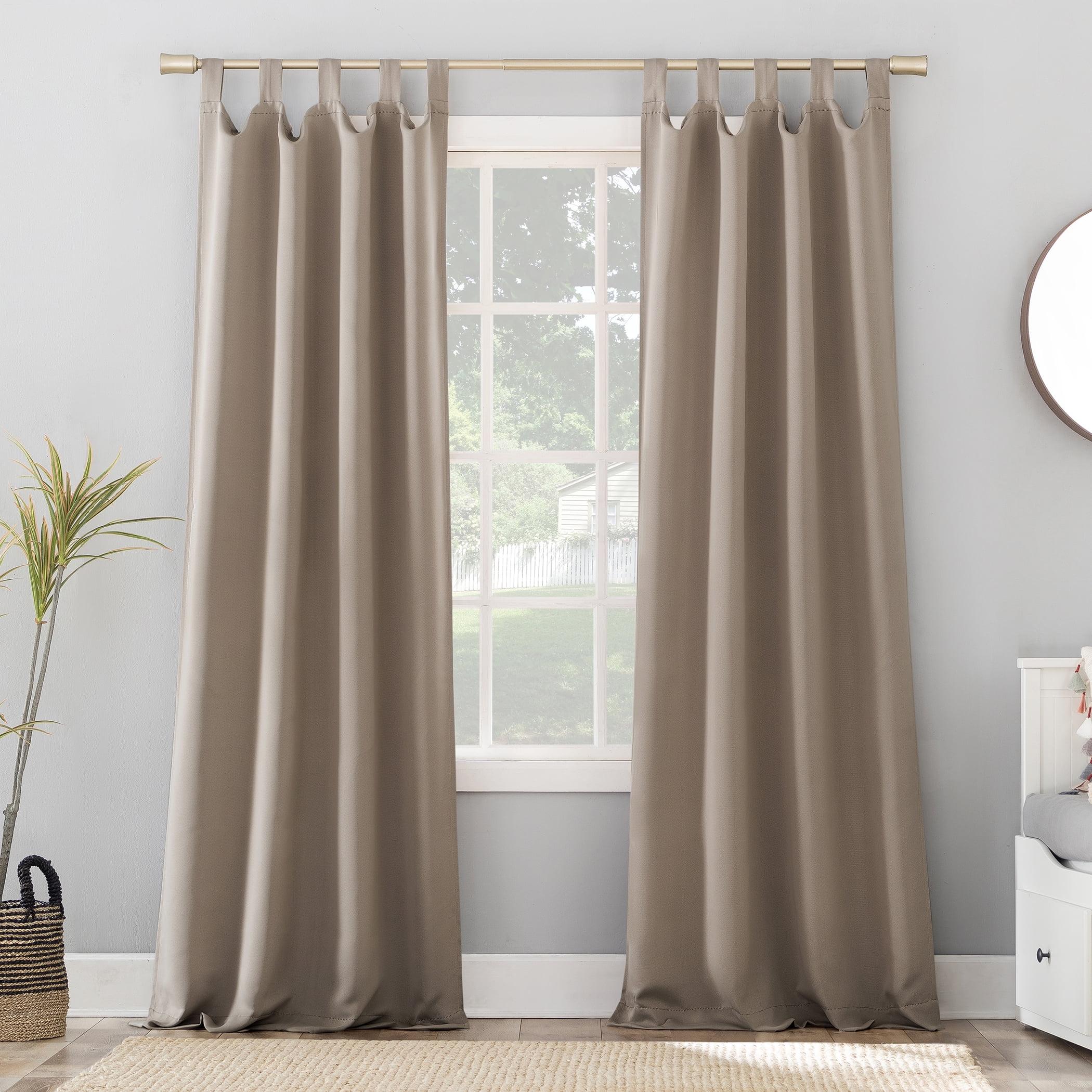 Sun Zero Blackout Kenneth Energy Saving Tab Top Curtain Panel