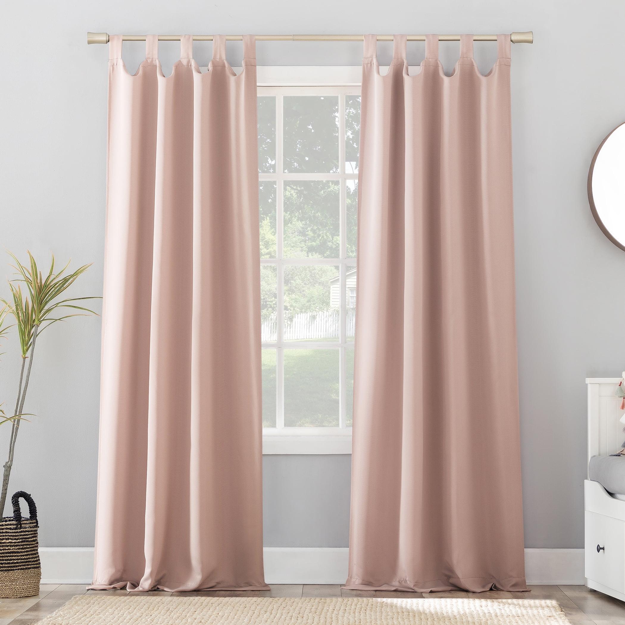 Sun Zero Blackout Kenneth Energy Saving Tab Top Curtain Panel