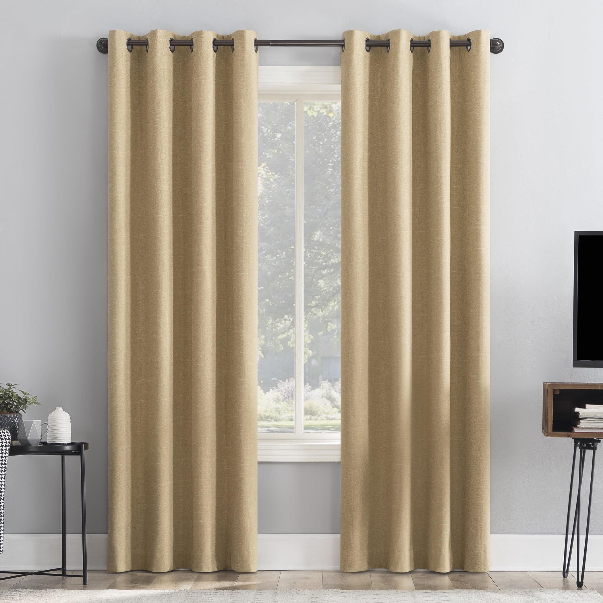 Channing Textured Draft Shield Fleece Insulated 100% Blackout Grommet Top Curtain Panel - Sun Zero