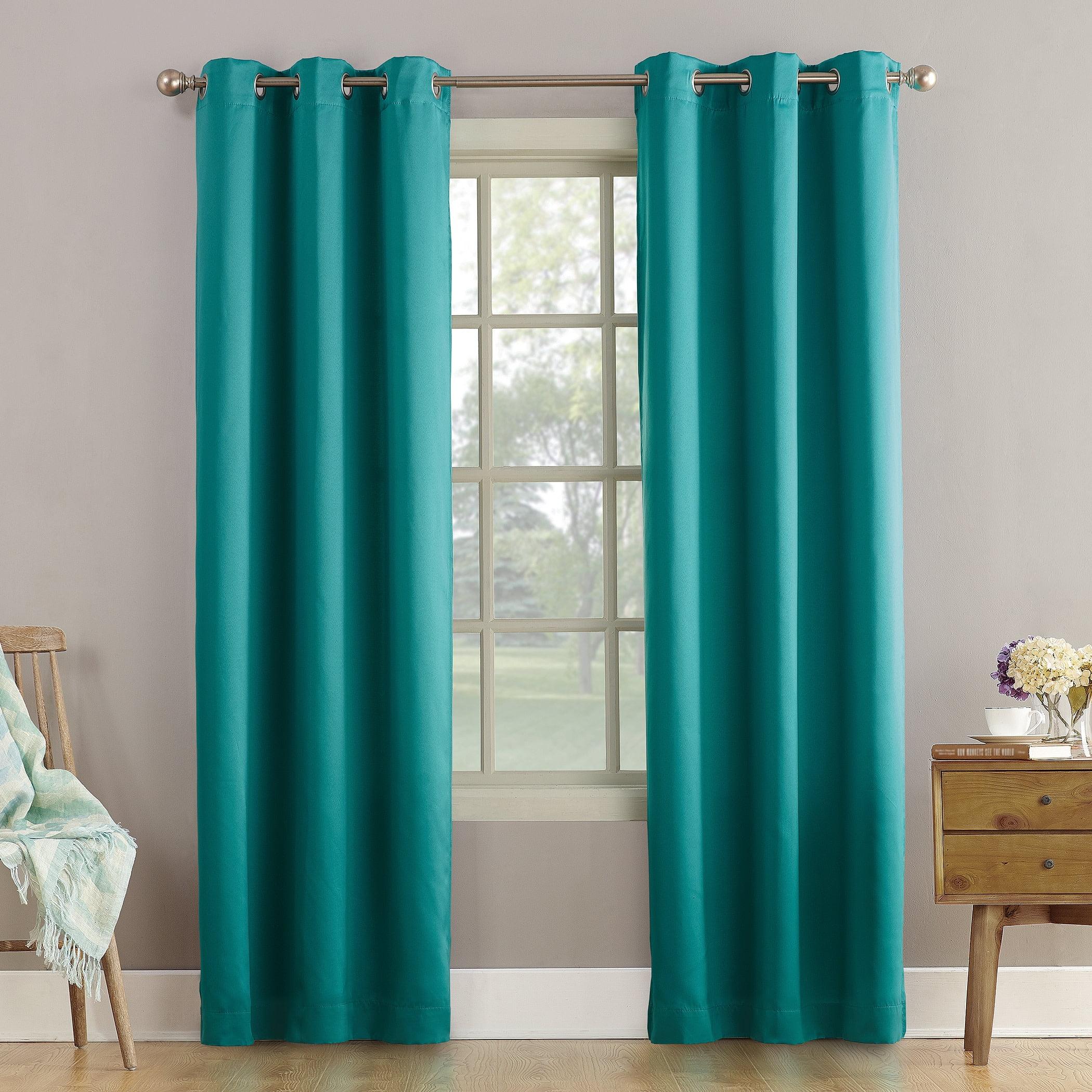 Sun Zero Grommet Room Darkening Curtain Panel, 40.0" X 84.0", 40"X84", Marine