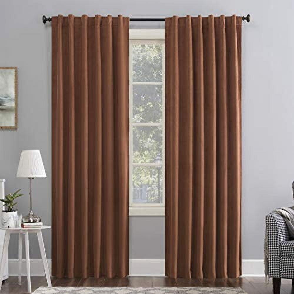 Velvet Noise Reducing Thermal Extreme 100% Blackout Back Tab Curtain Panel