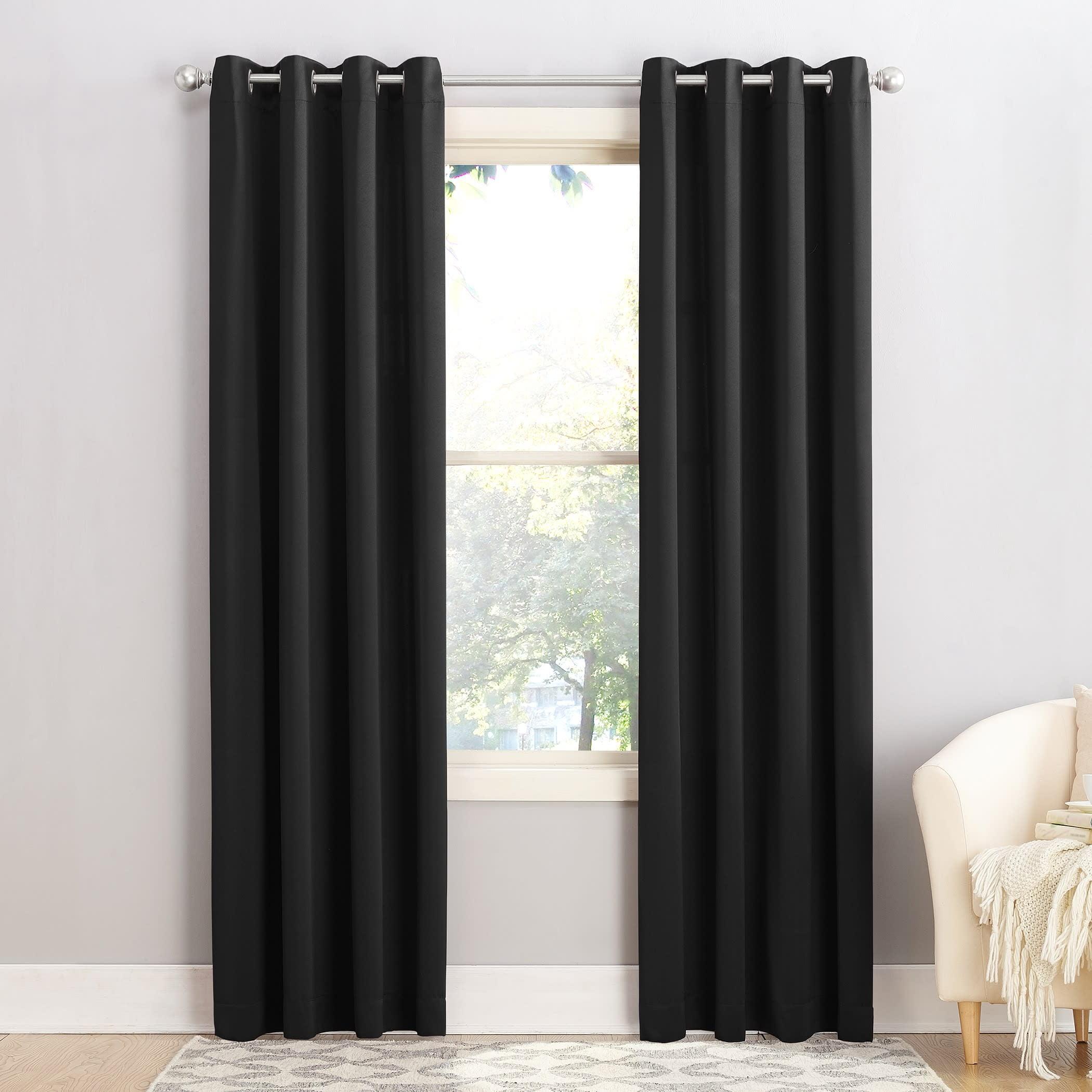 Sun Zero Room Darkening Seymour Grommet Curtain Panel