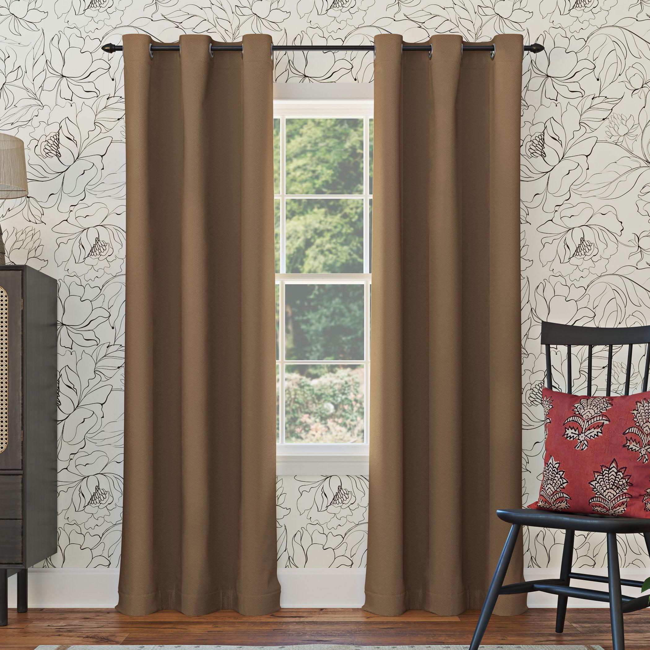 Sun Zero Blackout Kenneth Energy Saving Grommet Curtain Panel