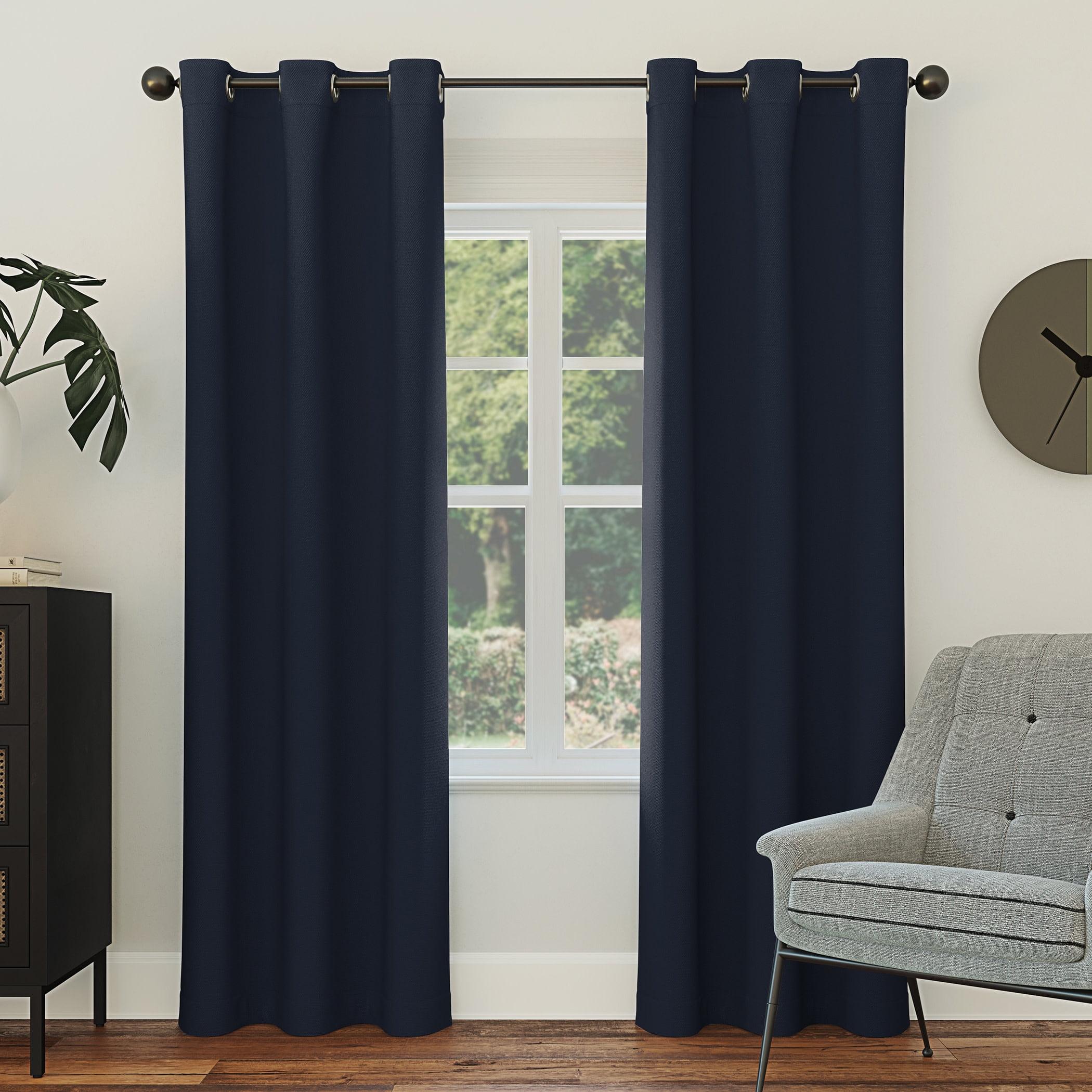 Sun Zero Blackout Kenneth Energy Saving Grommet Curtain Panel