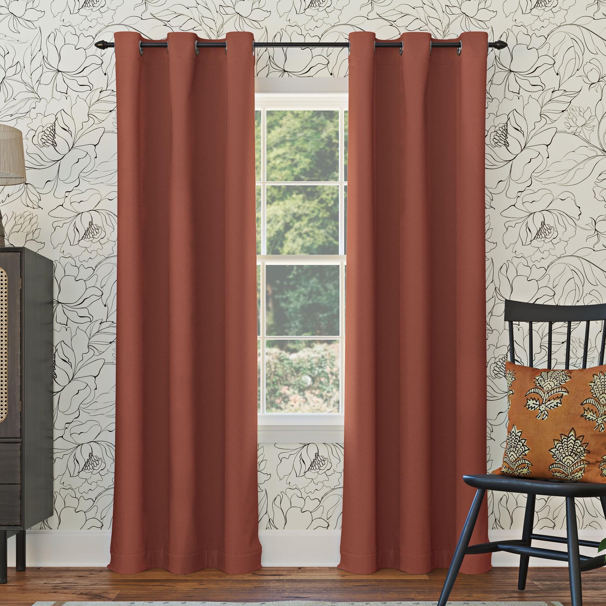 Sun Zero Blackout Kenneth Energy Saving Grommet Curtain Panel