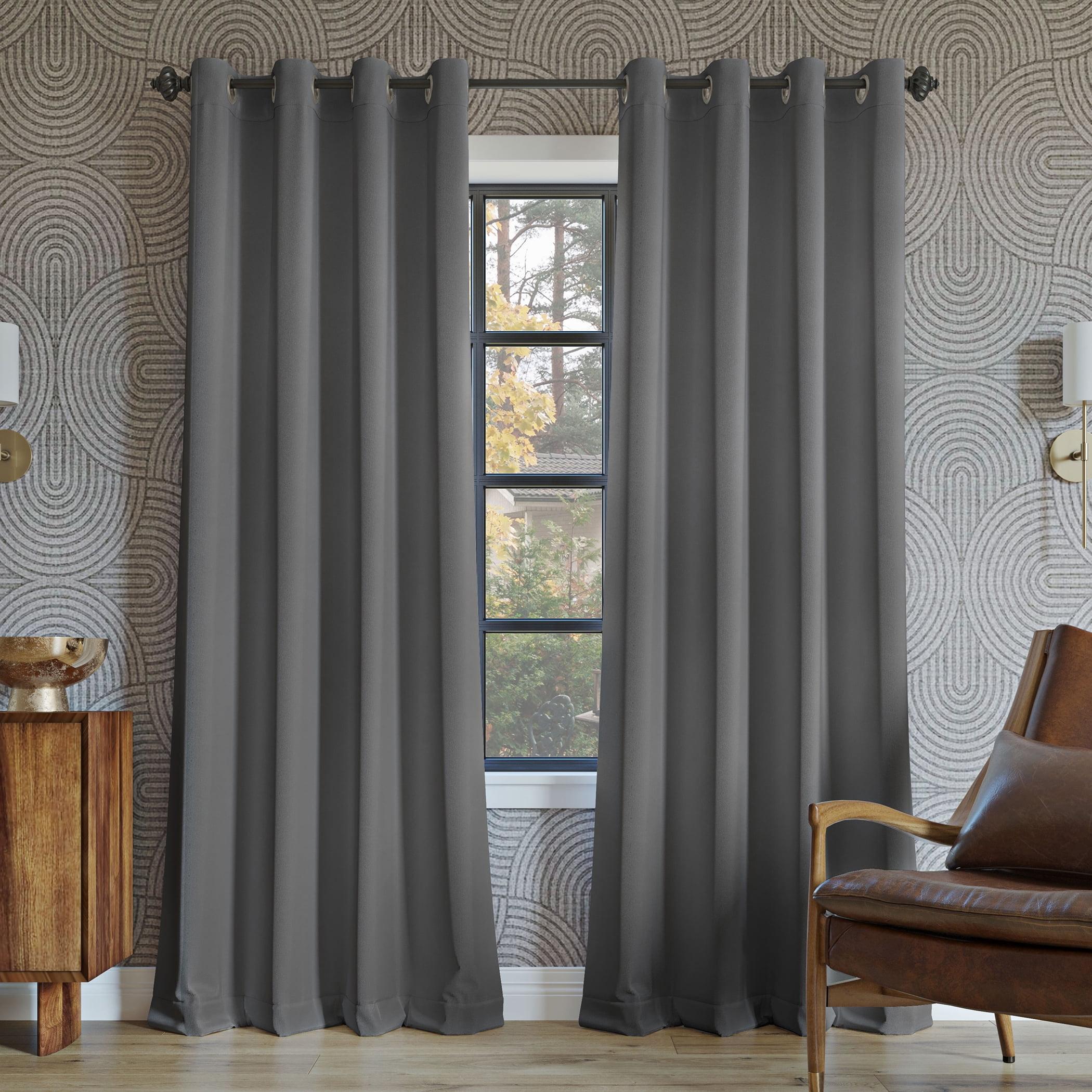 Sun Zero 100% Blackout Oslo Theater Grade Grommet Curtain Panel