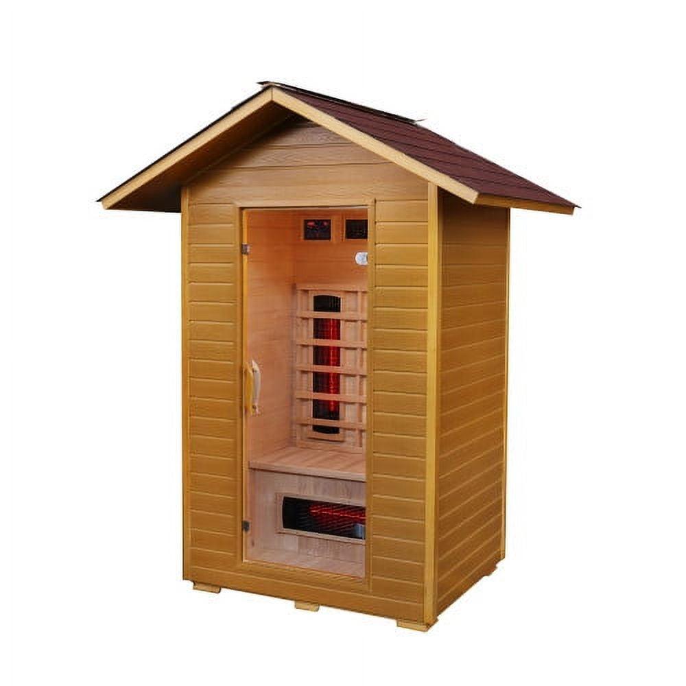 Burlington 2-Person Outdoor Hemlock Wood Infrared Sauna