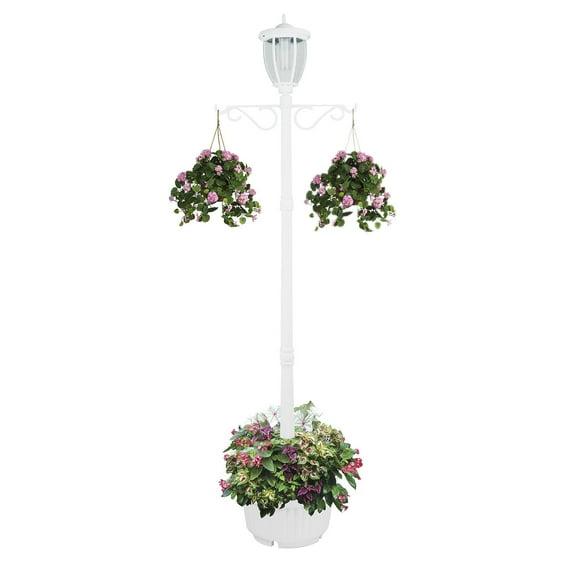 SunRay Ken Wick Solar Lamp Post and Planter with Hanger