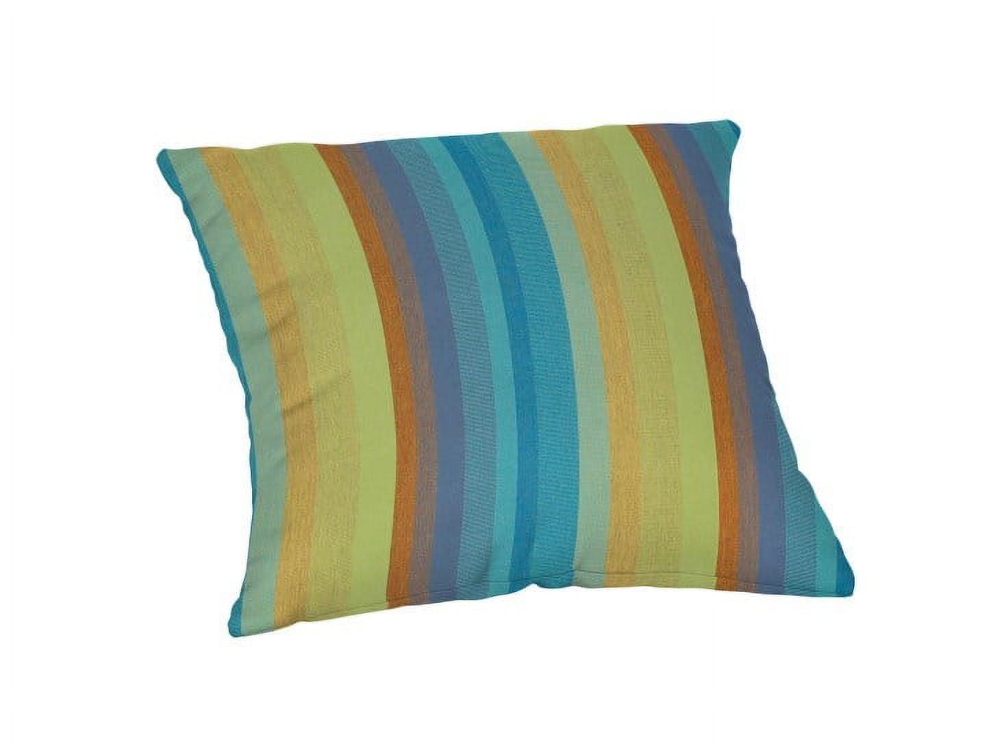 Striped Sunbrella® Indoor/Outdoor Reversible Throw Pillow